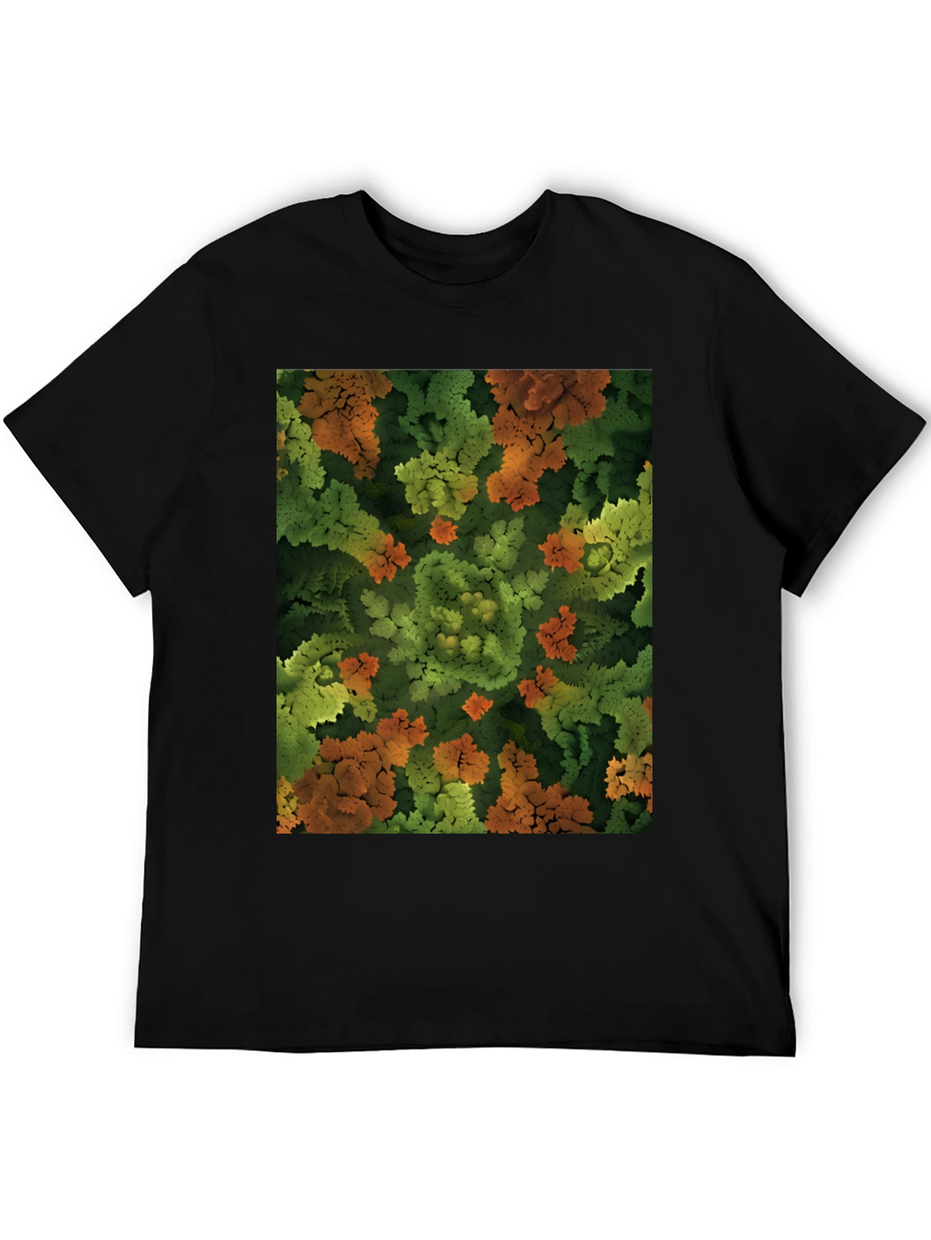 Abstract Nature Print T-Shirt - Organic Feel