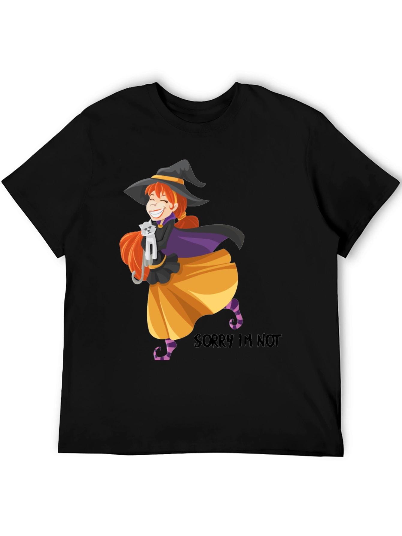 Witch Cat T-Shirt - Halloween Graphic Tee