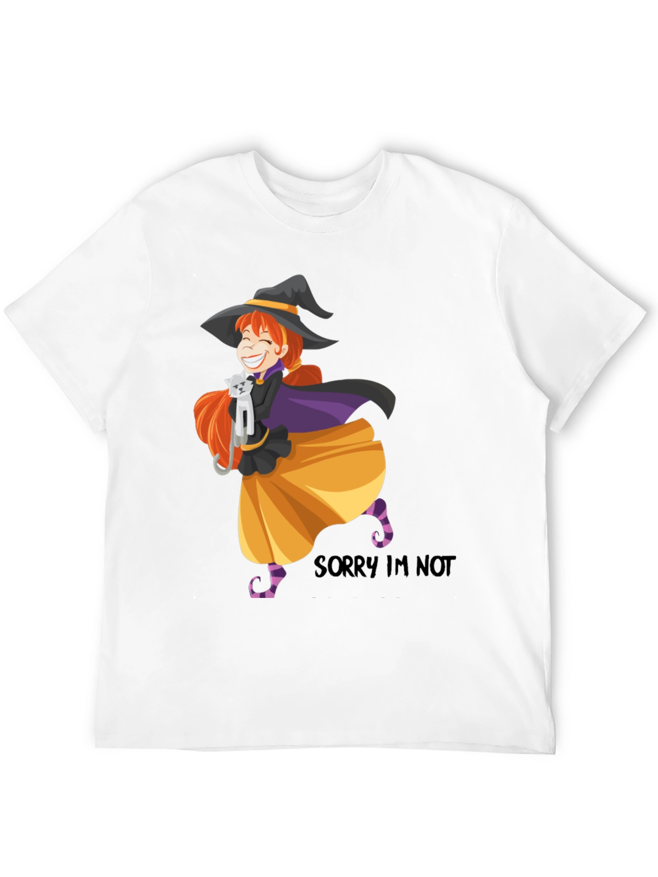 Witch Cat T-Shirt - Halloween Graphic Tee