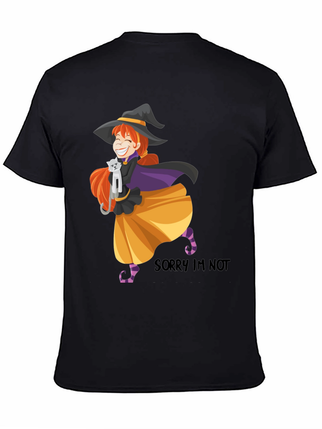 Witch Cat T-Shirt - Halloween Graphic Tee