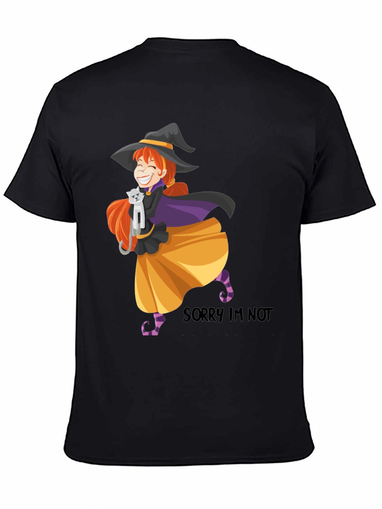 Witch Cat T-Shirt - Halloween Graphic Tee