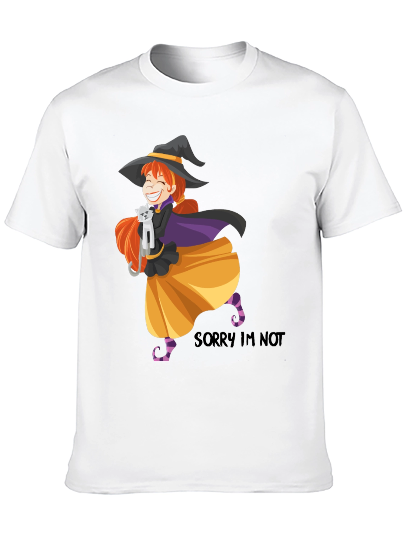 Witch Cat T-Shirt - Halloween Graphic Tee