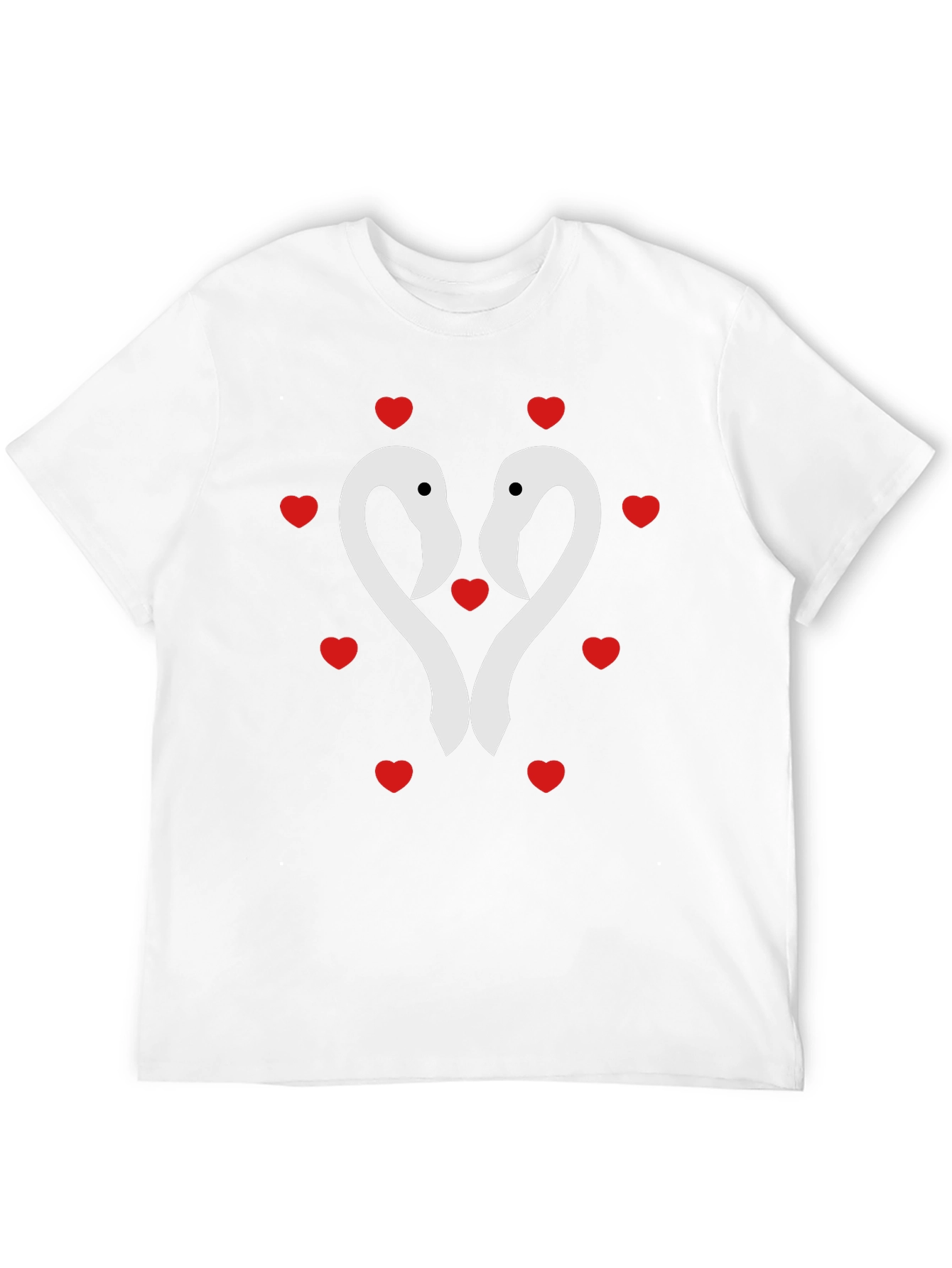Flamingo Heart Tee - Romantic Valentines Day Shirt