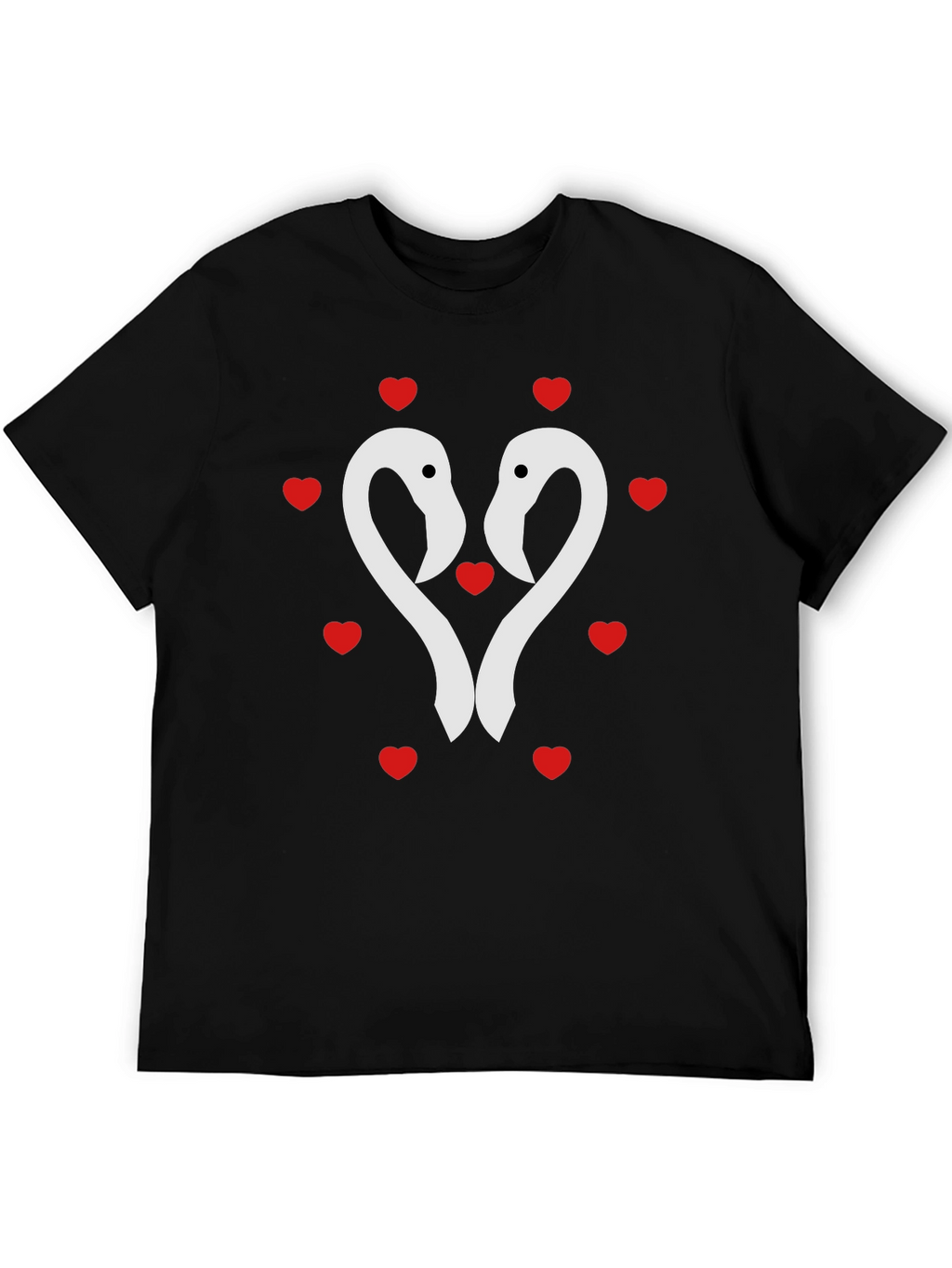 Flamingo Heart Tee - Romantic Valentines Day Shirt