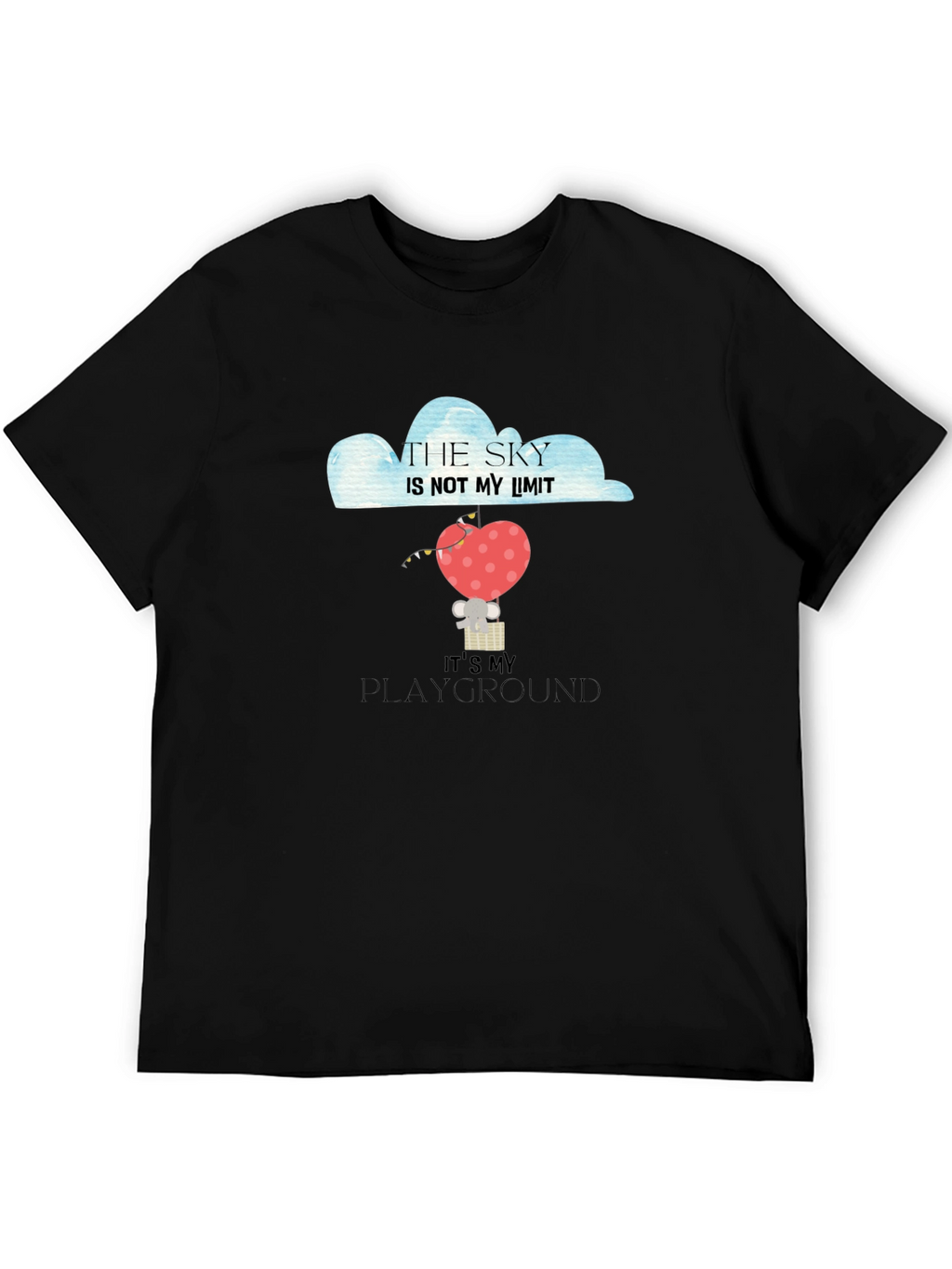 Skys the Limit Heart Balloon Graphic Tee