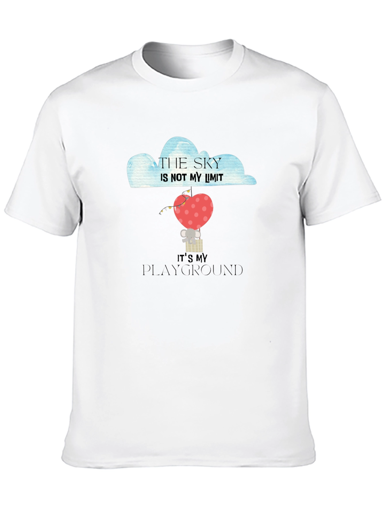 Skys the Limit Heart Balloon Graphic Tee