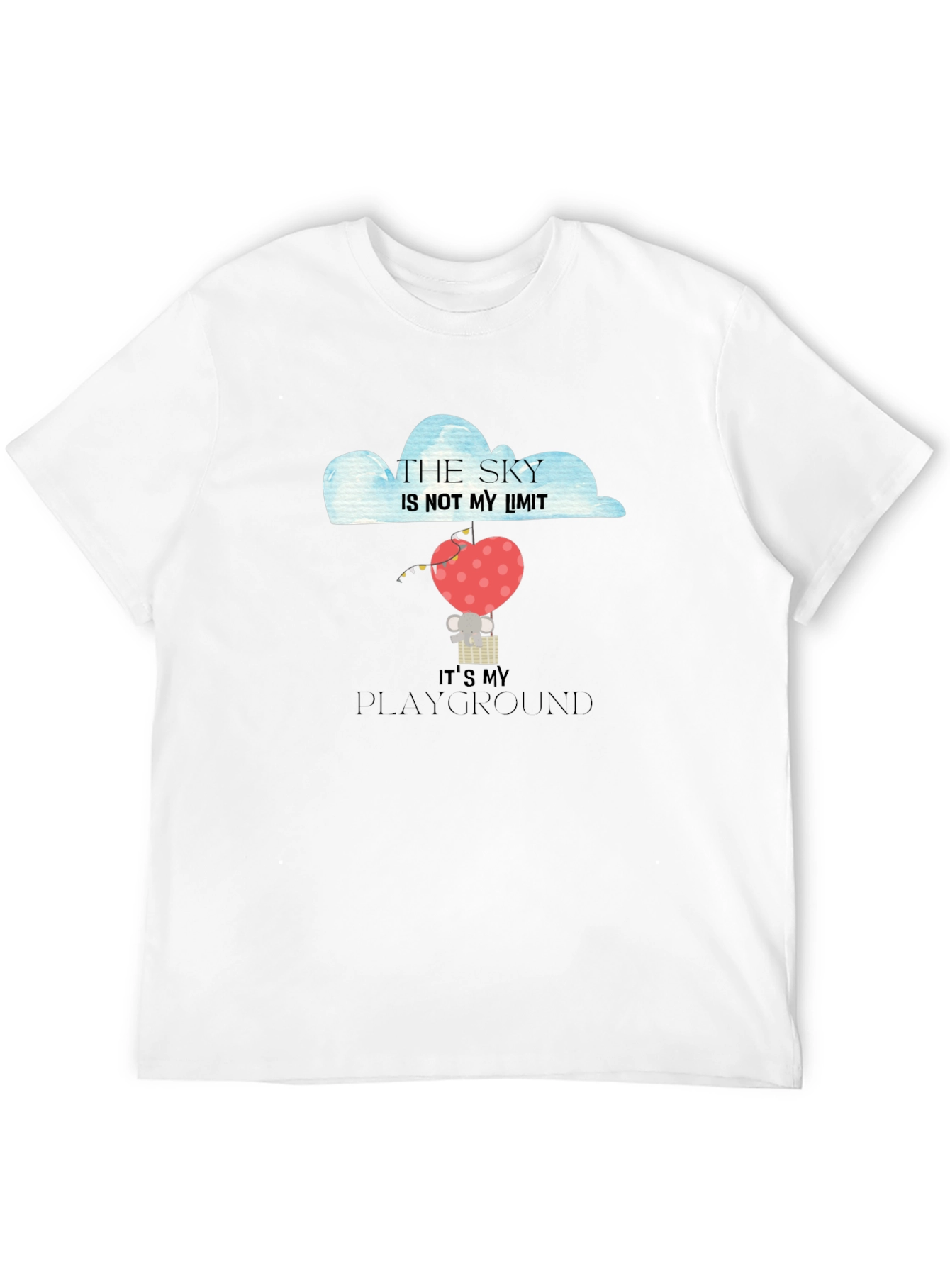 Skys the Limit Heart Balloon Graphic Tee