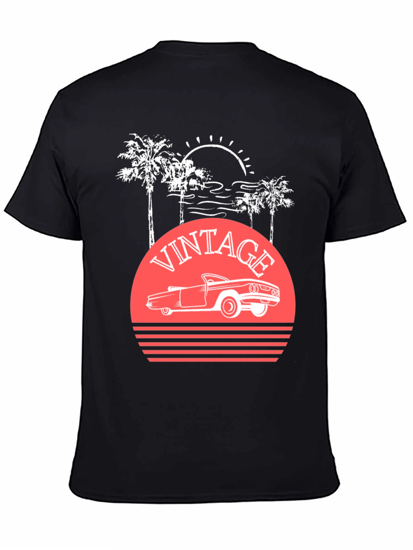 Vintage Car Sunset T-Shirt