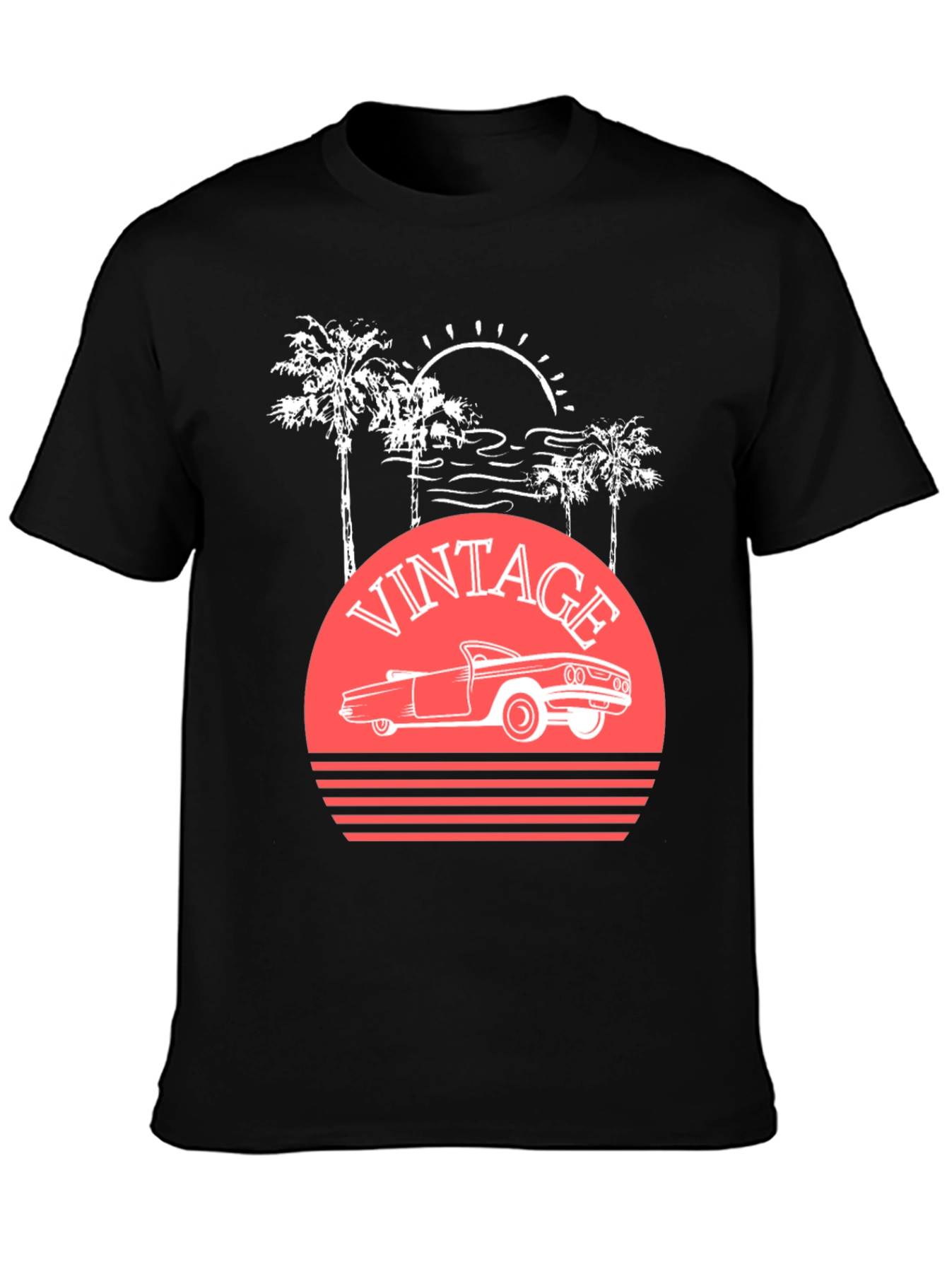 Vintage Car Sunset T-Shirt