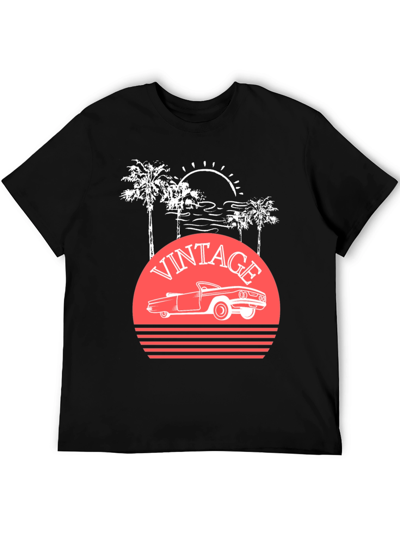 Vintage Car Sunset T-Shirt