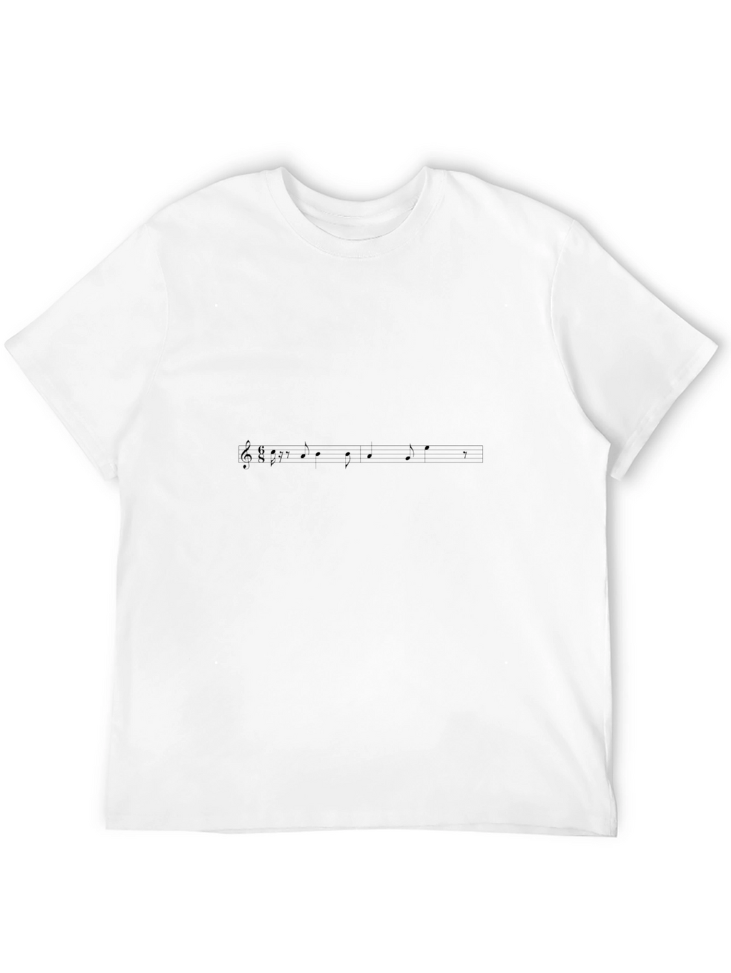 Black Music Note Graphic Tee - Stylish Casual Wear