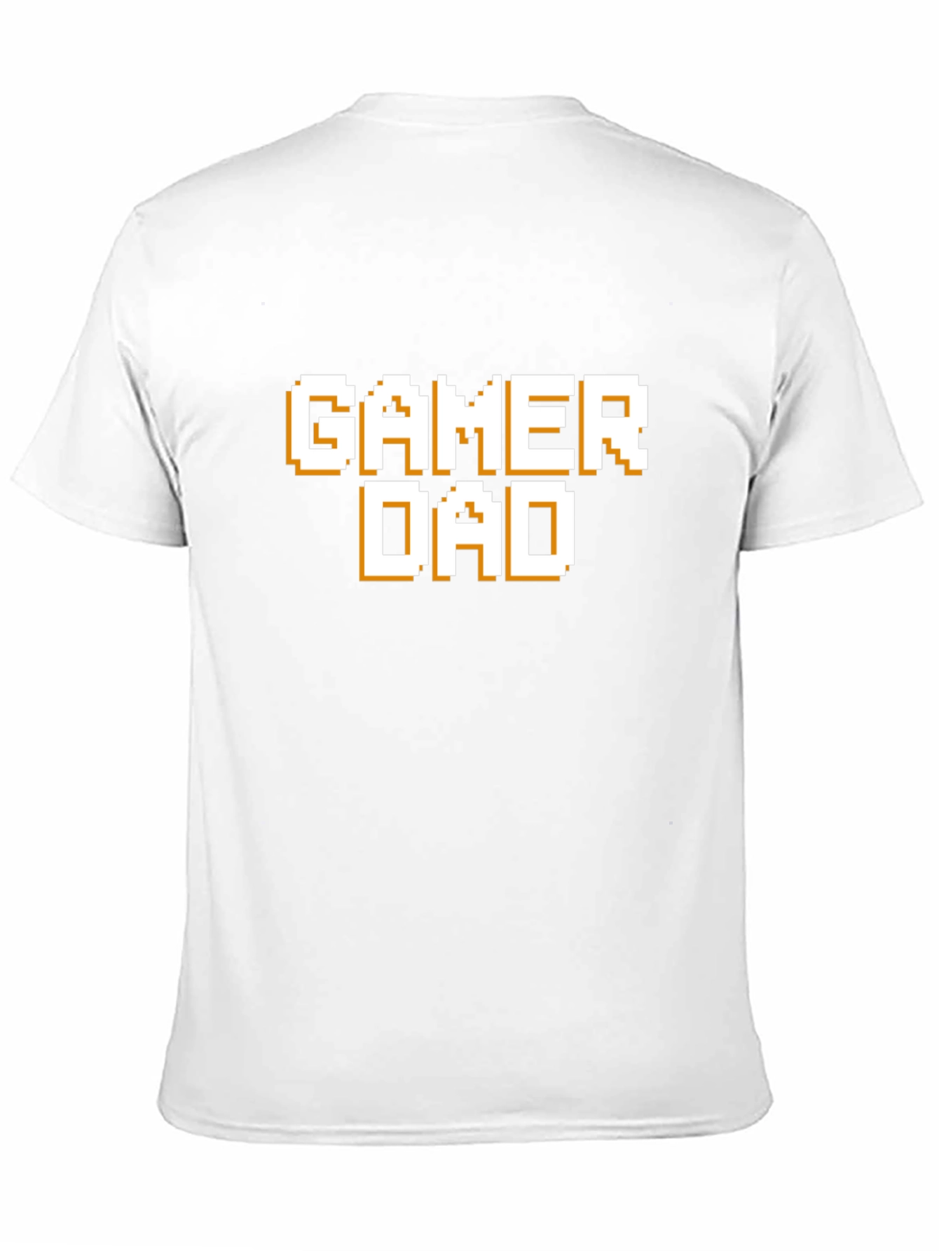 Gamer Dad T-Shirt - Pixel Style Text Tee