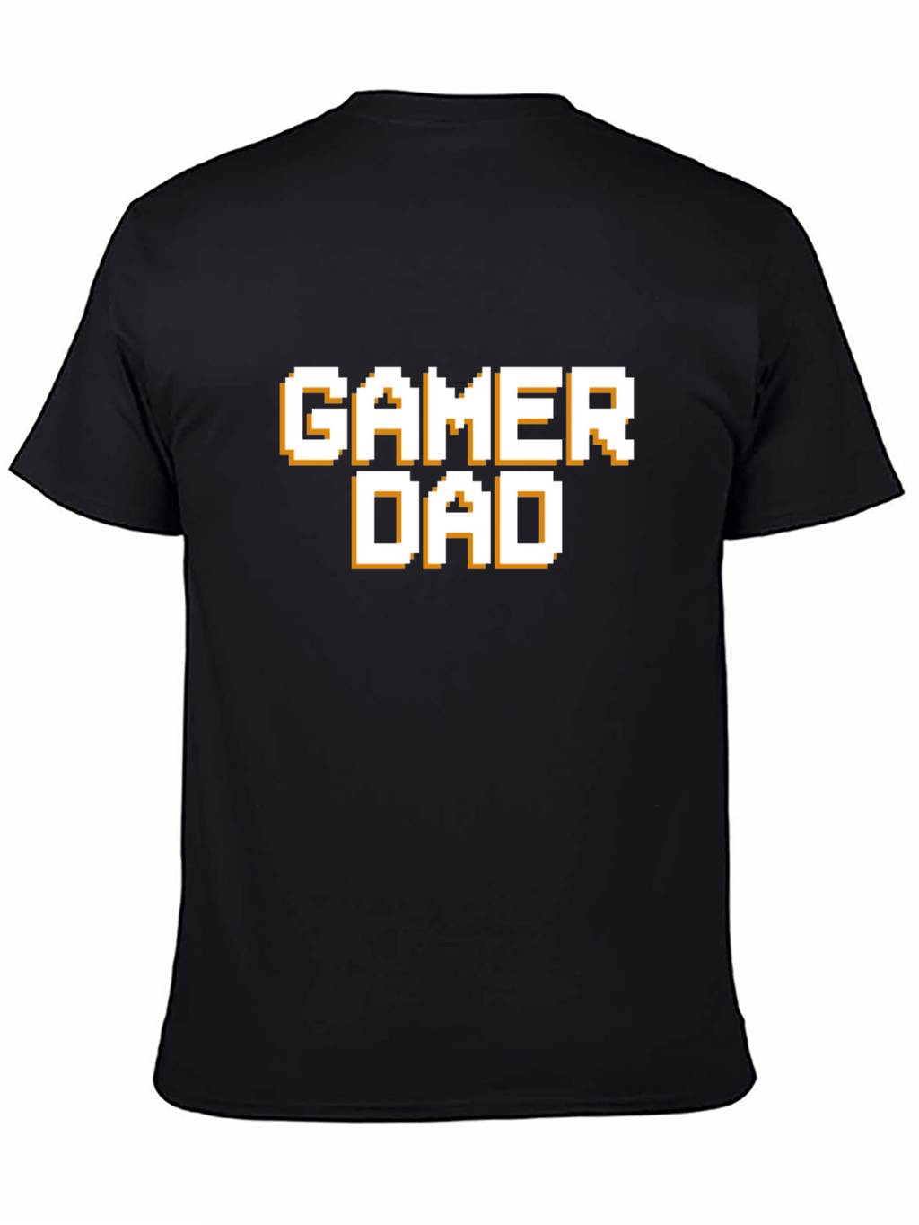 Gamer Dad T-Shirt - Pixel Style Text Tee