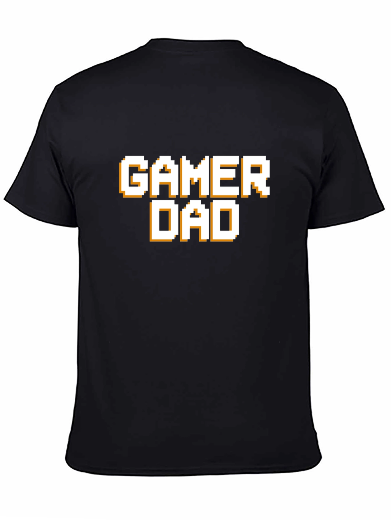 Gamer Dad T-Shirt - Pixel Style Text Tee