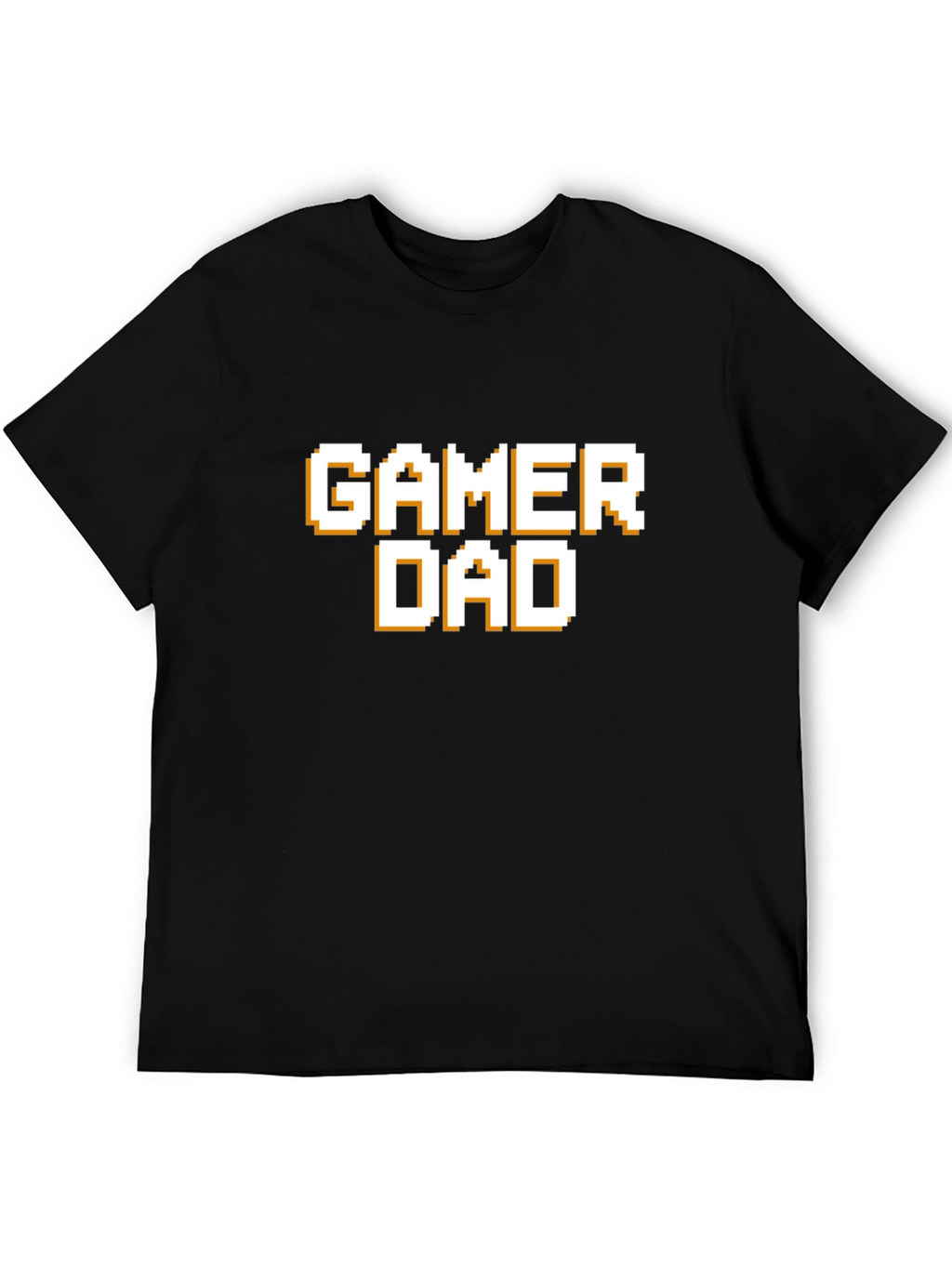 Gamer Dad T-Shirt - Pixel Style Text Tee