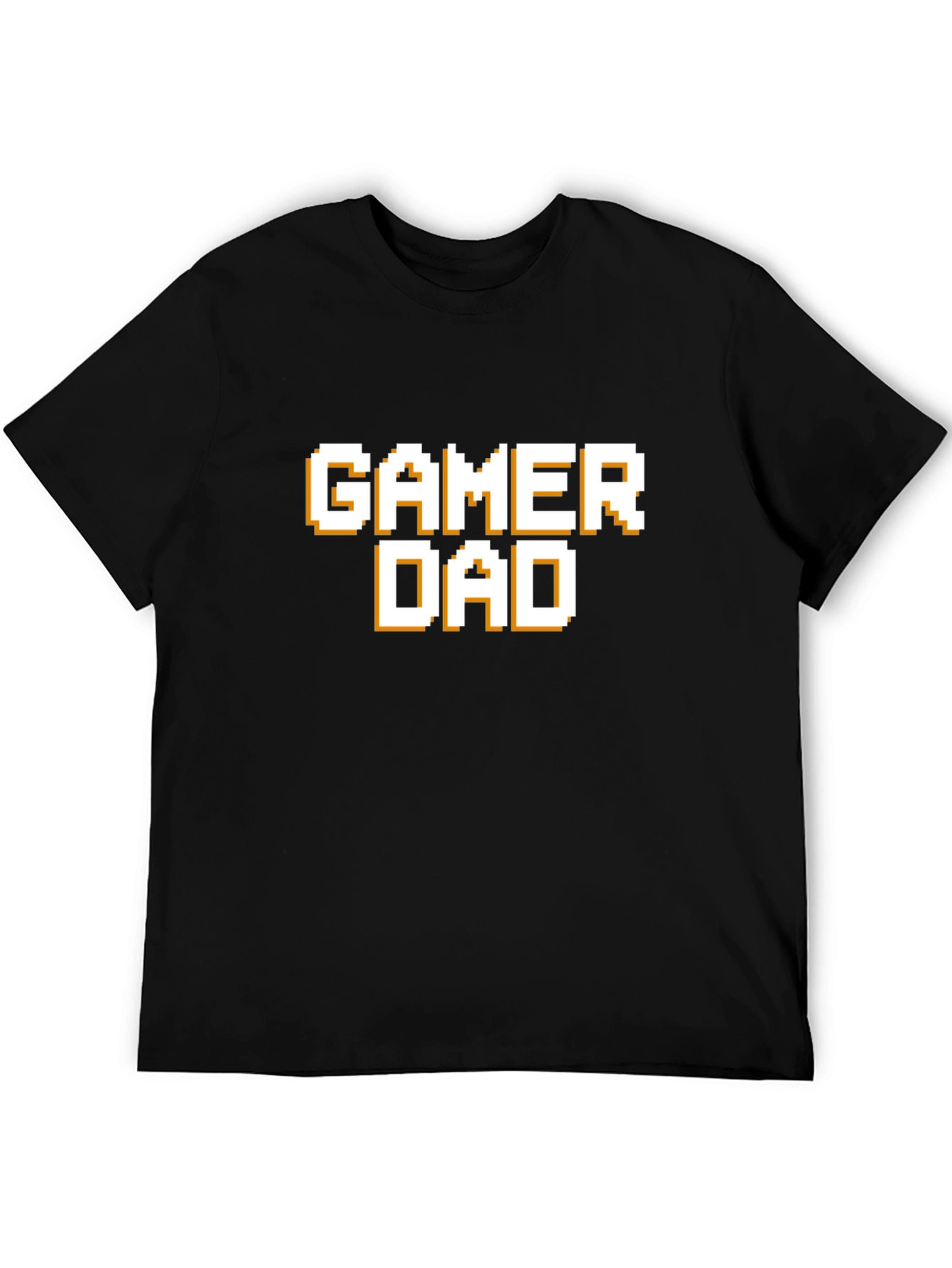Gamer Dad T-Shirt - Pixel Style Text Tee