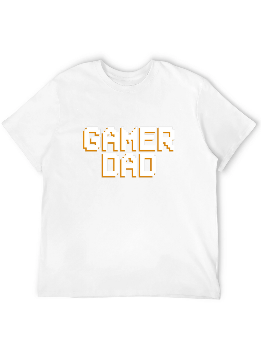 Gamer Dad T-Shirt - Pixel Style Text Tee