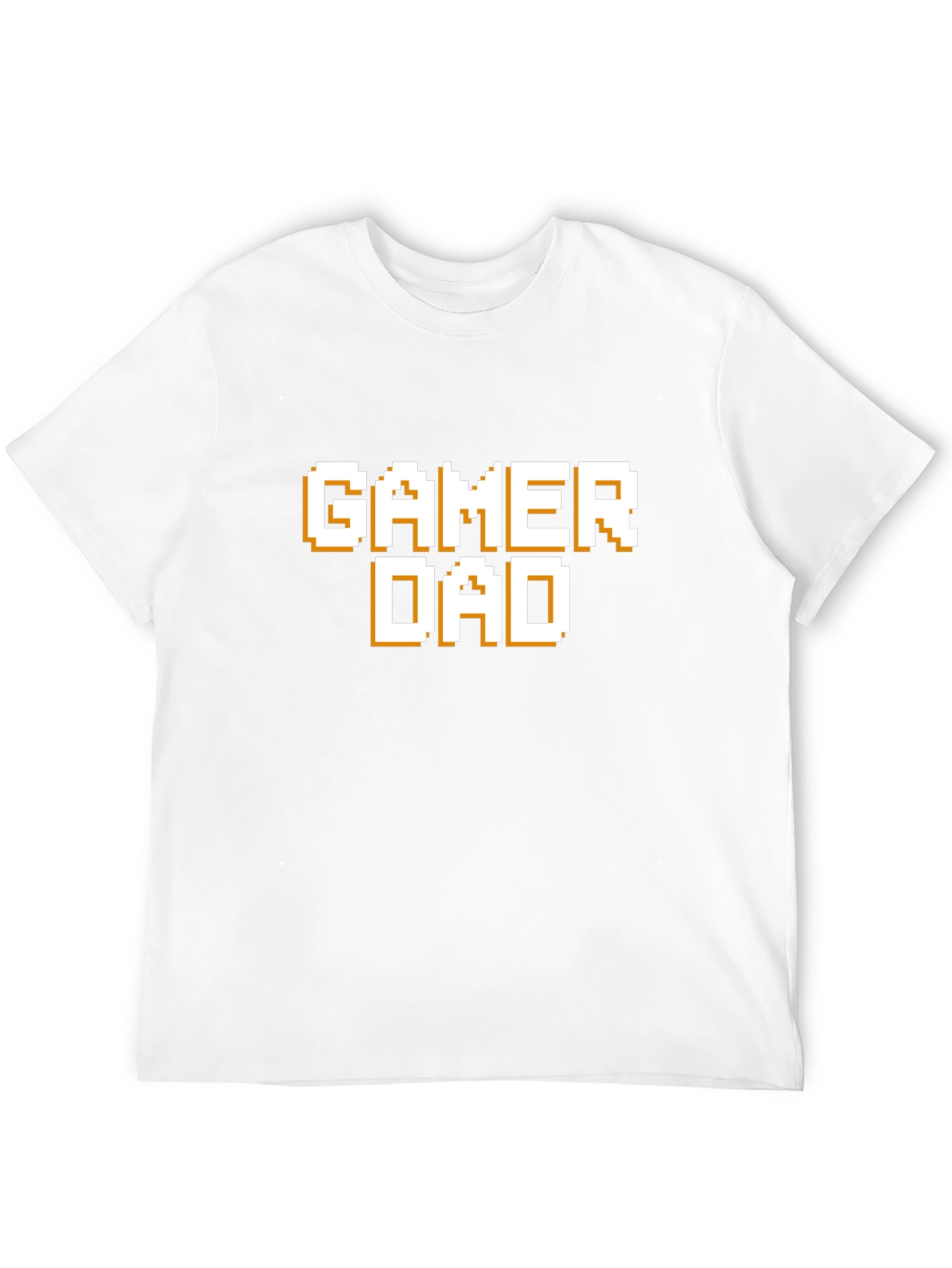 Gamer Dad T-Shirt - Pixel Style Text Tee