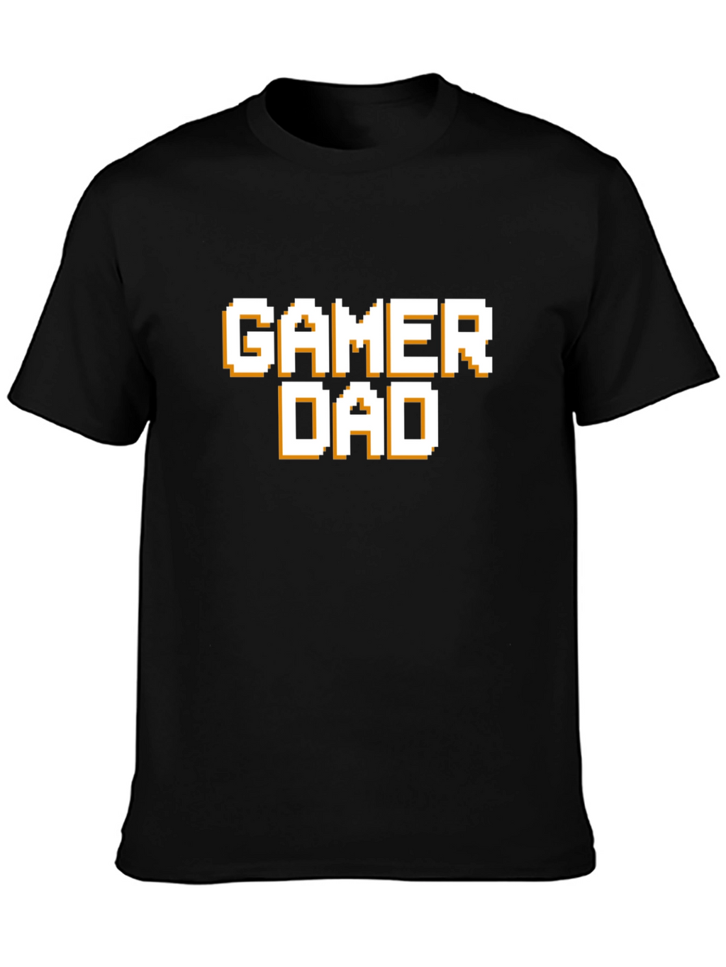 Gamer Dad T-Shirt - Pixel Style Text Tee