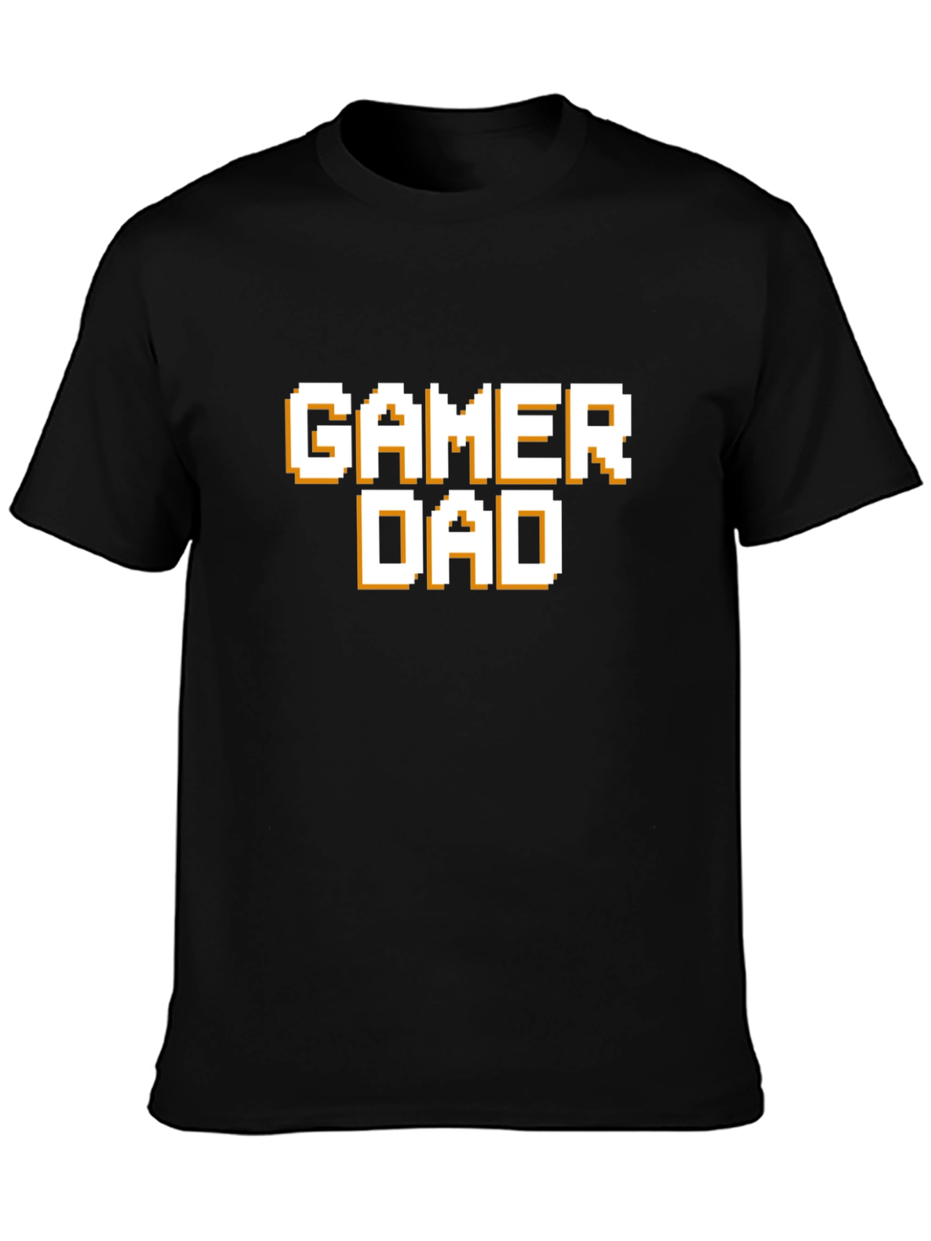 Gamer Dad T-Shirt - Pixel Style Text Tee