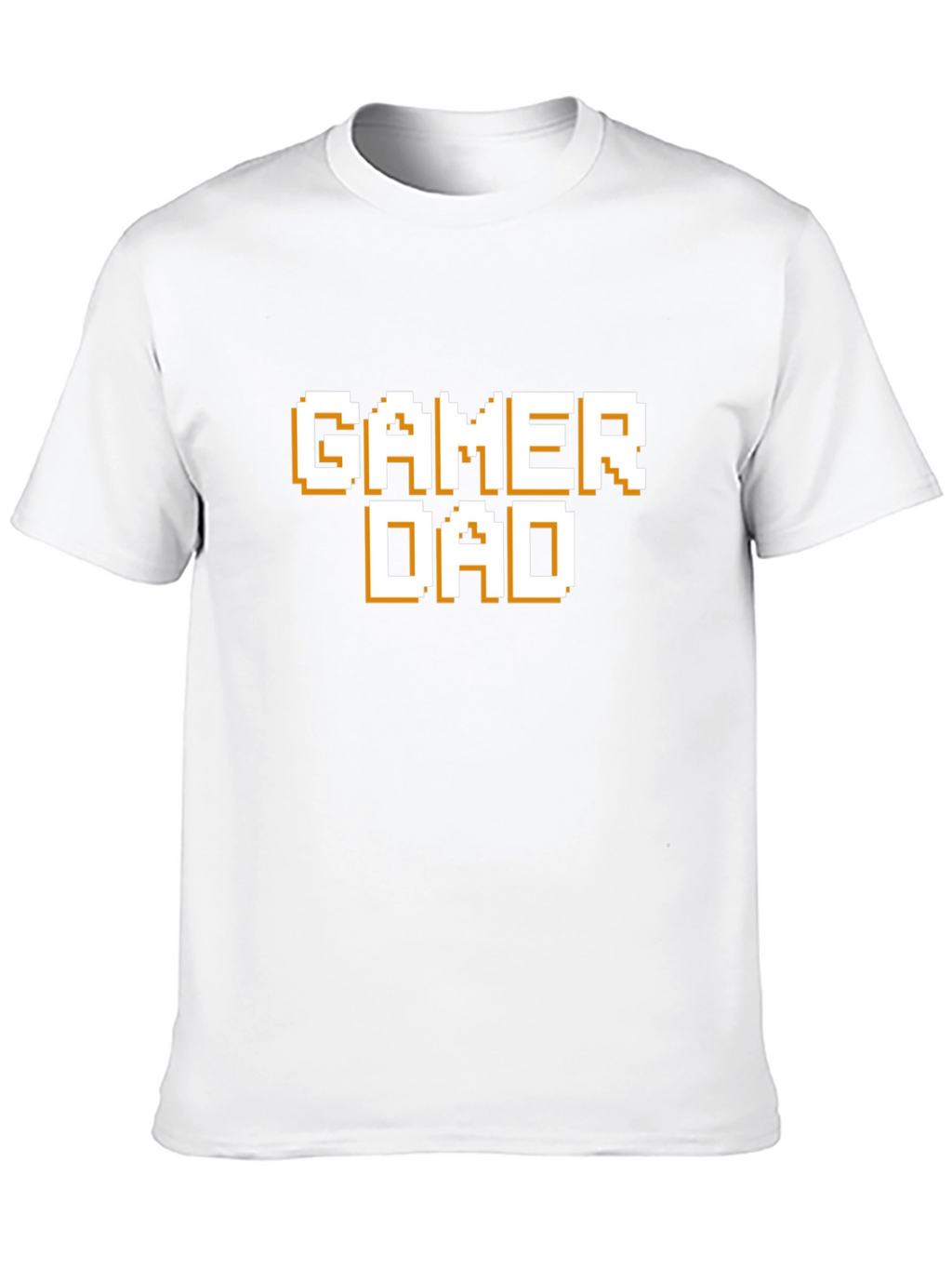 Gamer Dad T-Shirt - Pixel Style Text Tee