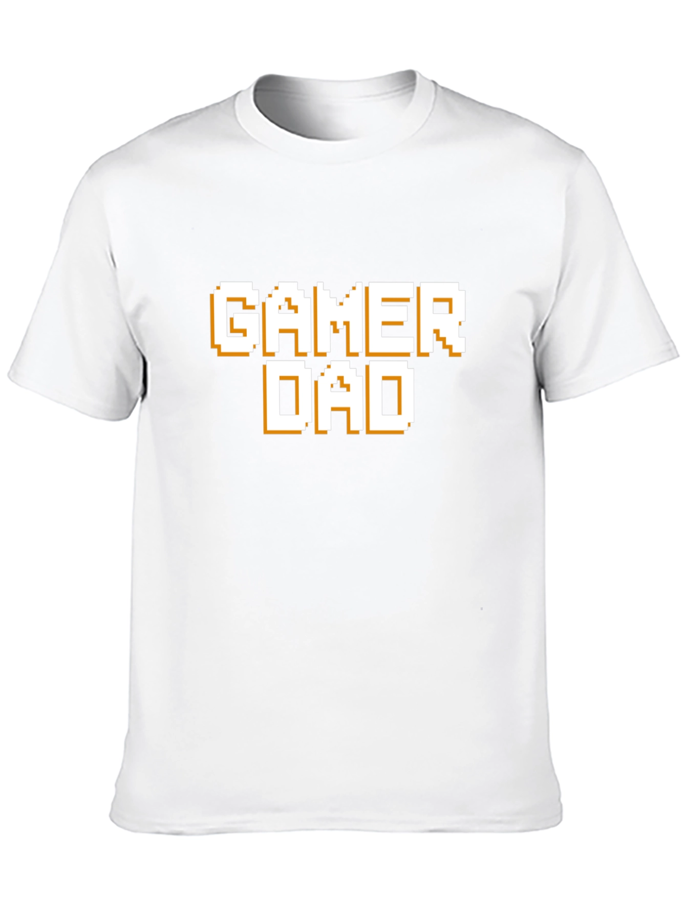 Gamer Dad T-Shirt - Pixel Style Text Tee