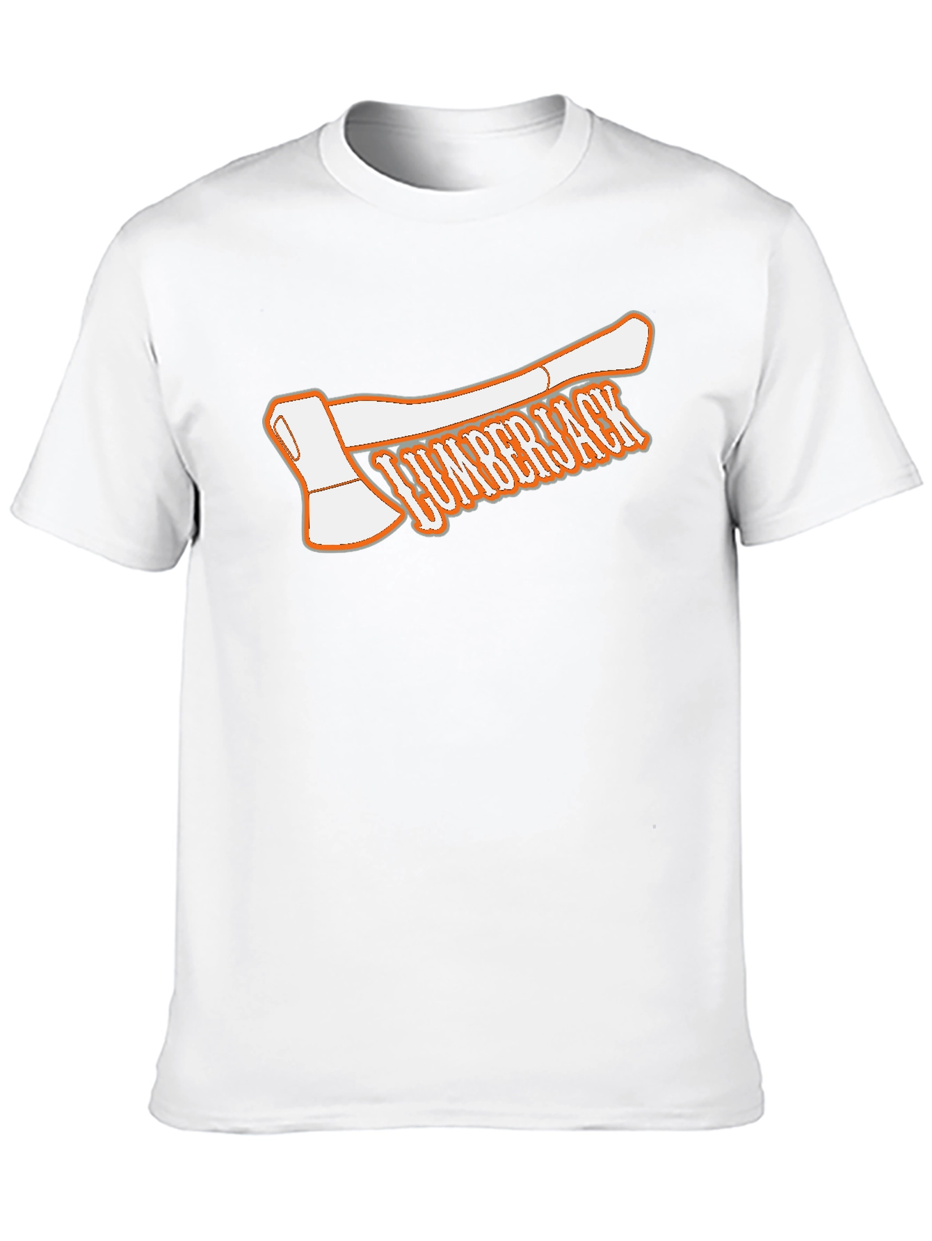 Lumberjack Axe Graphic Tee - Black Cotton T-Shirt
