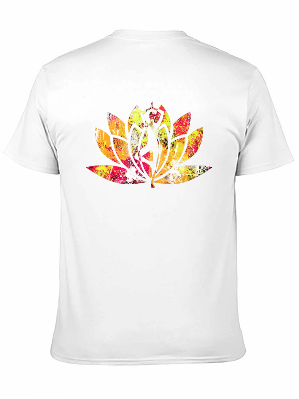Lotus Mandala Graphic Tee - Black