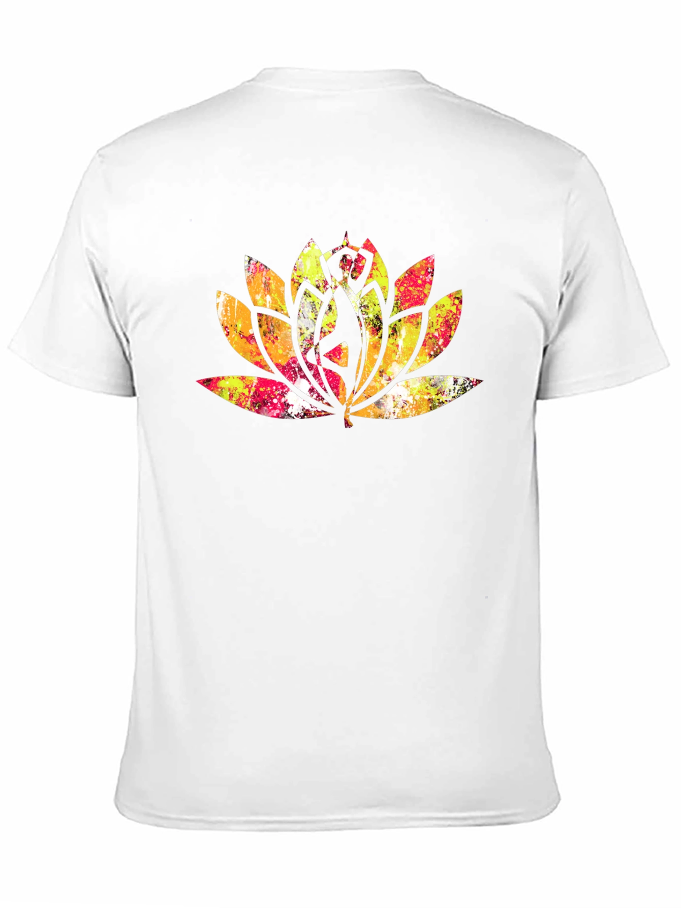 Lotus Mandala Graphic Tee - Black