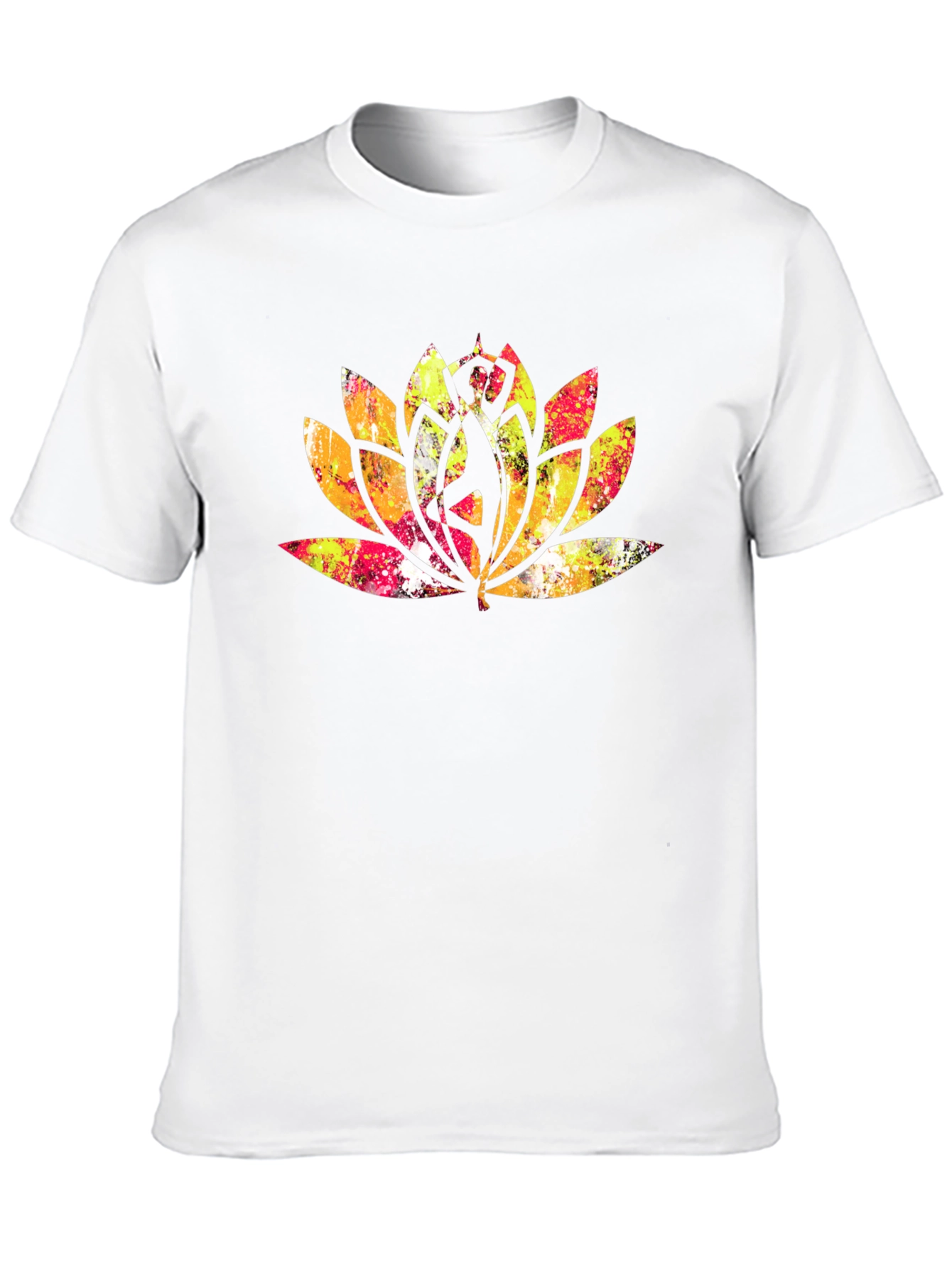 Lotus Mandala Graphic Tee - Black