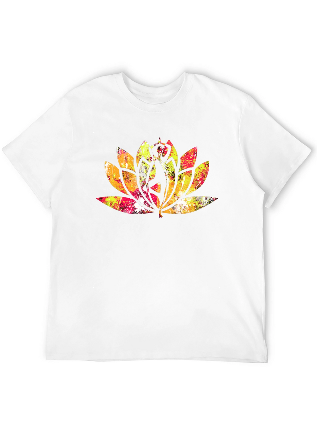 Lotus Mandala Graphic Tee - Black