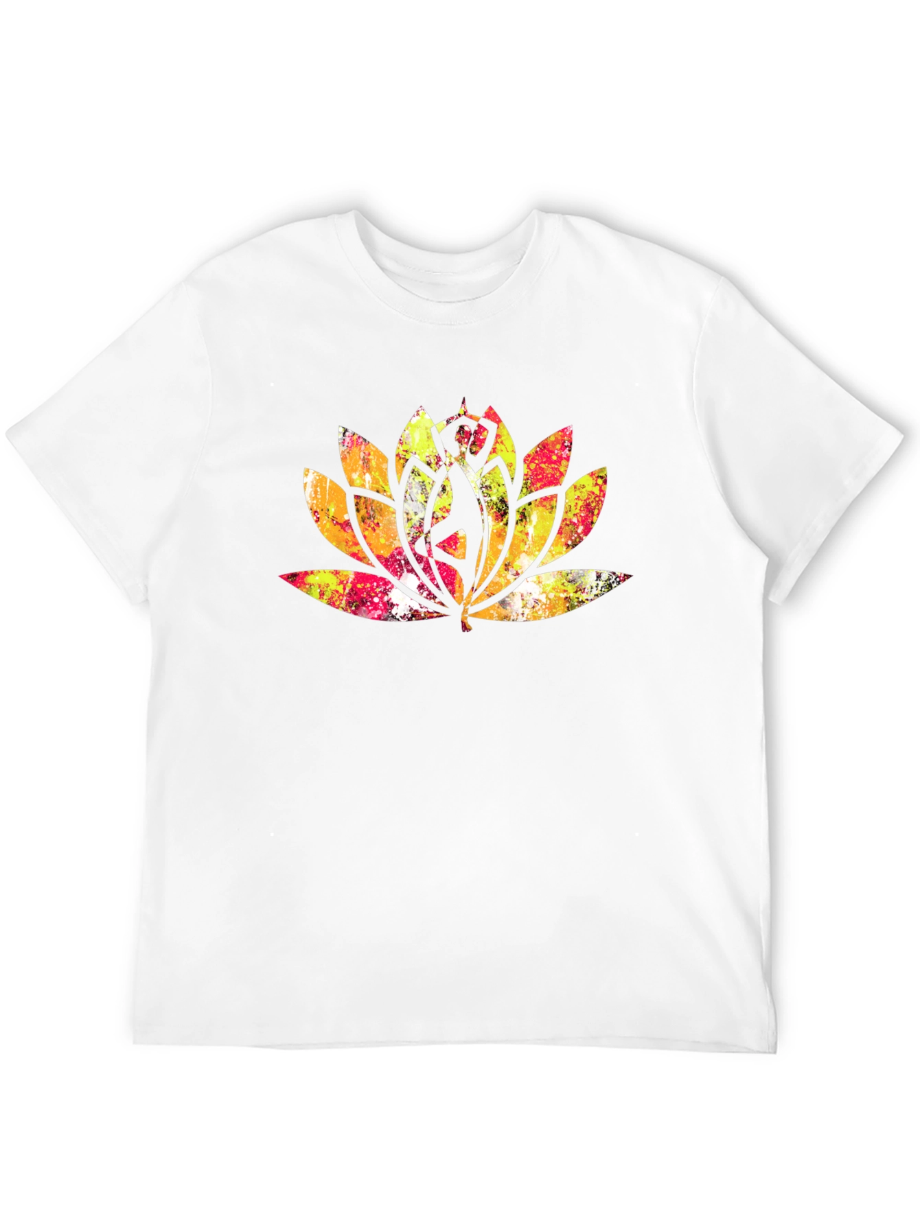 Lotus Mandala Graphic Tee - Black
