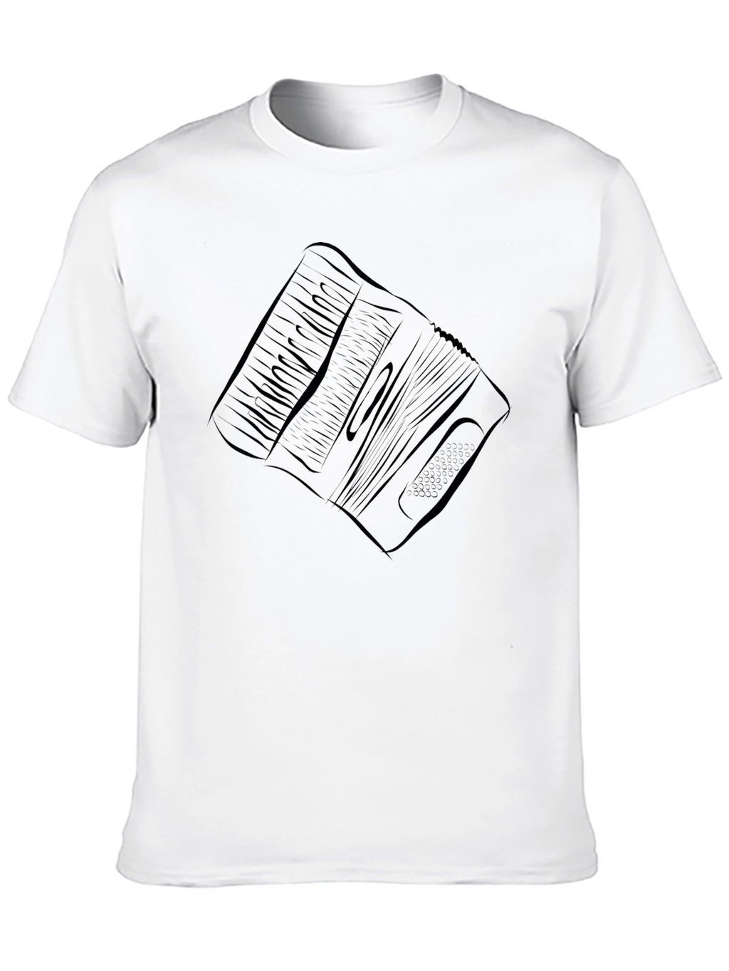 Accordion Graphic Tee - Black Cotton