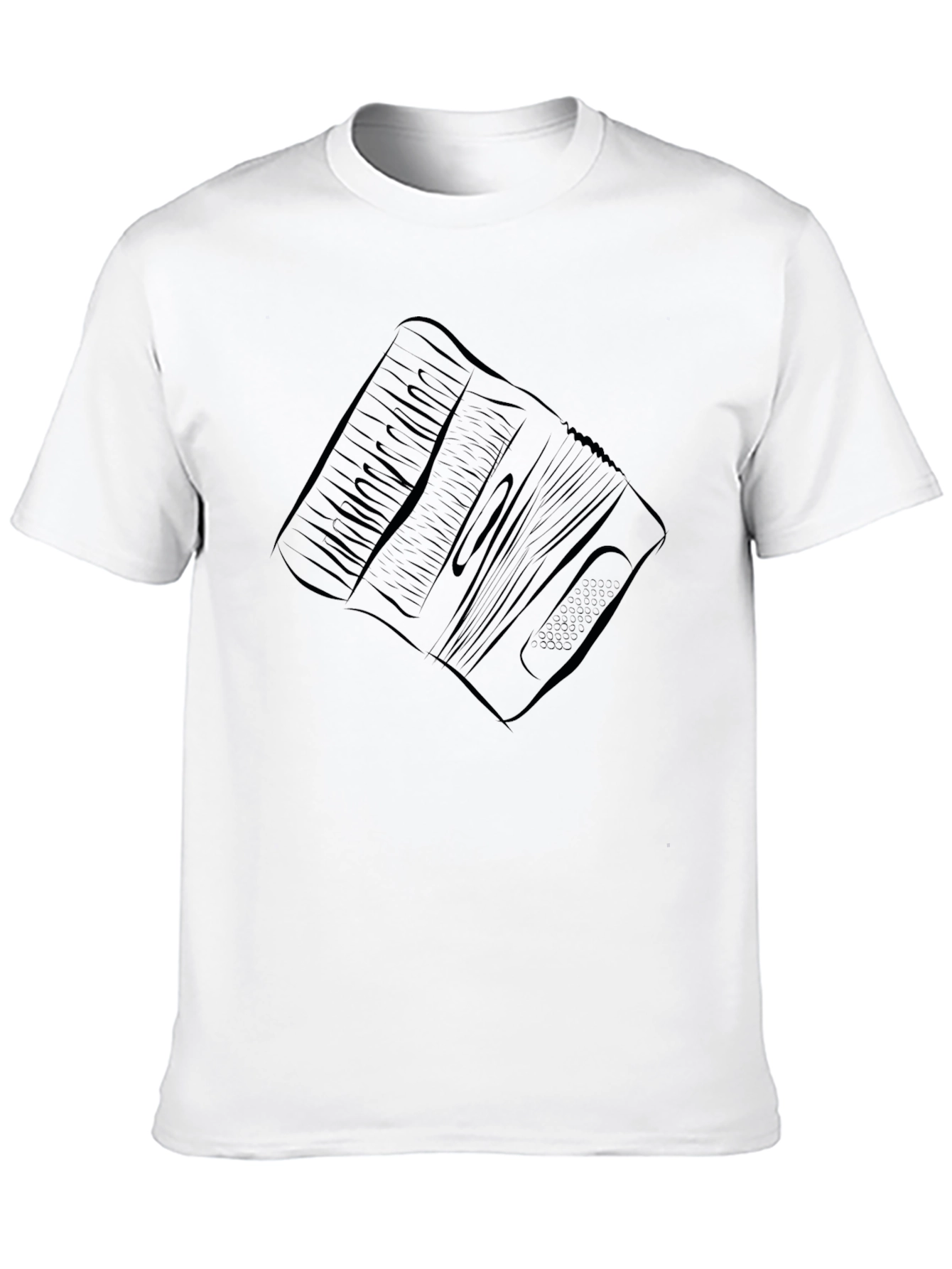 Accordion Graphic Tee - Black Cotton
