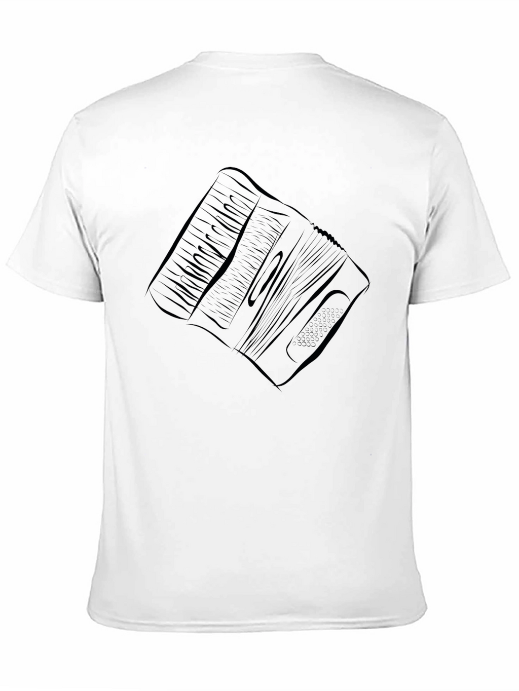 Accordion Graphic Tee - Black Cotton