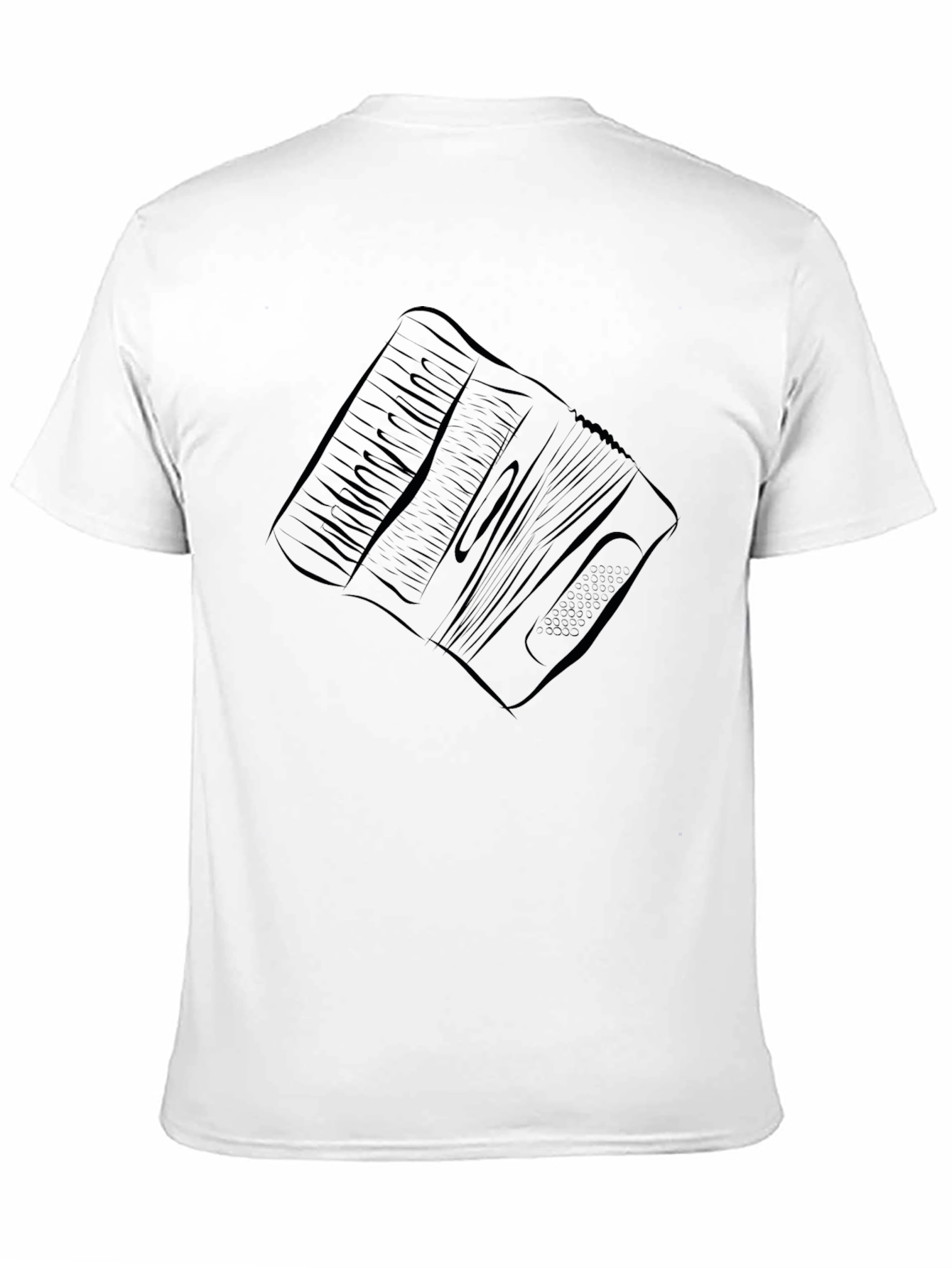 Accordion Graphic Tee - Black Cotton