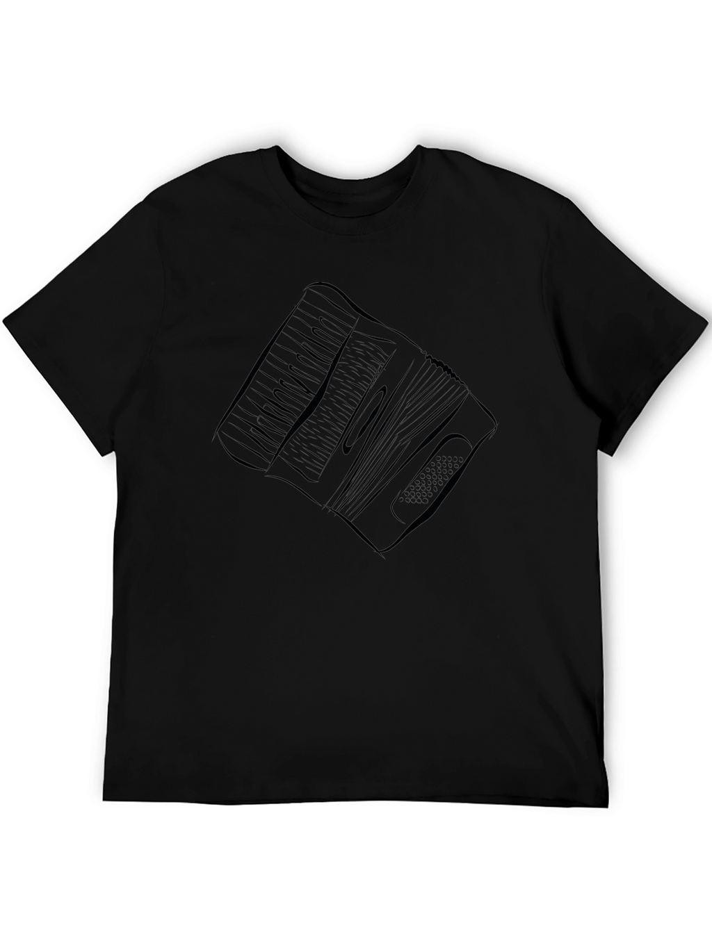 Accordion Graphic Tee - Black Cotton