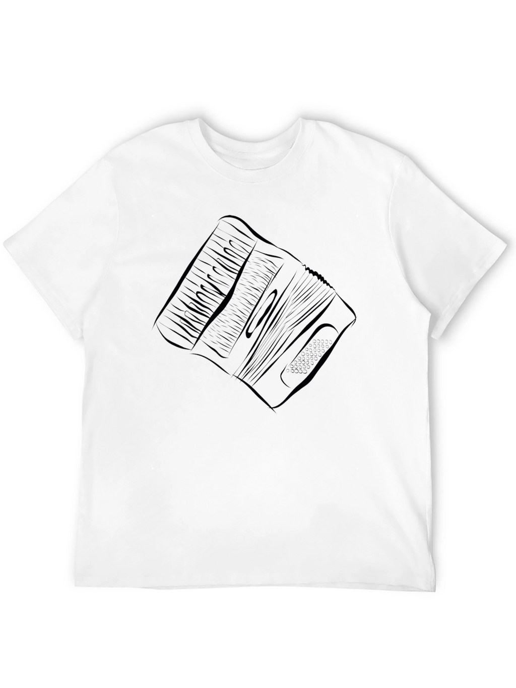 Accordion Graphic Tee - Black Cotton