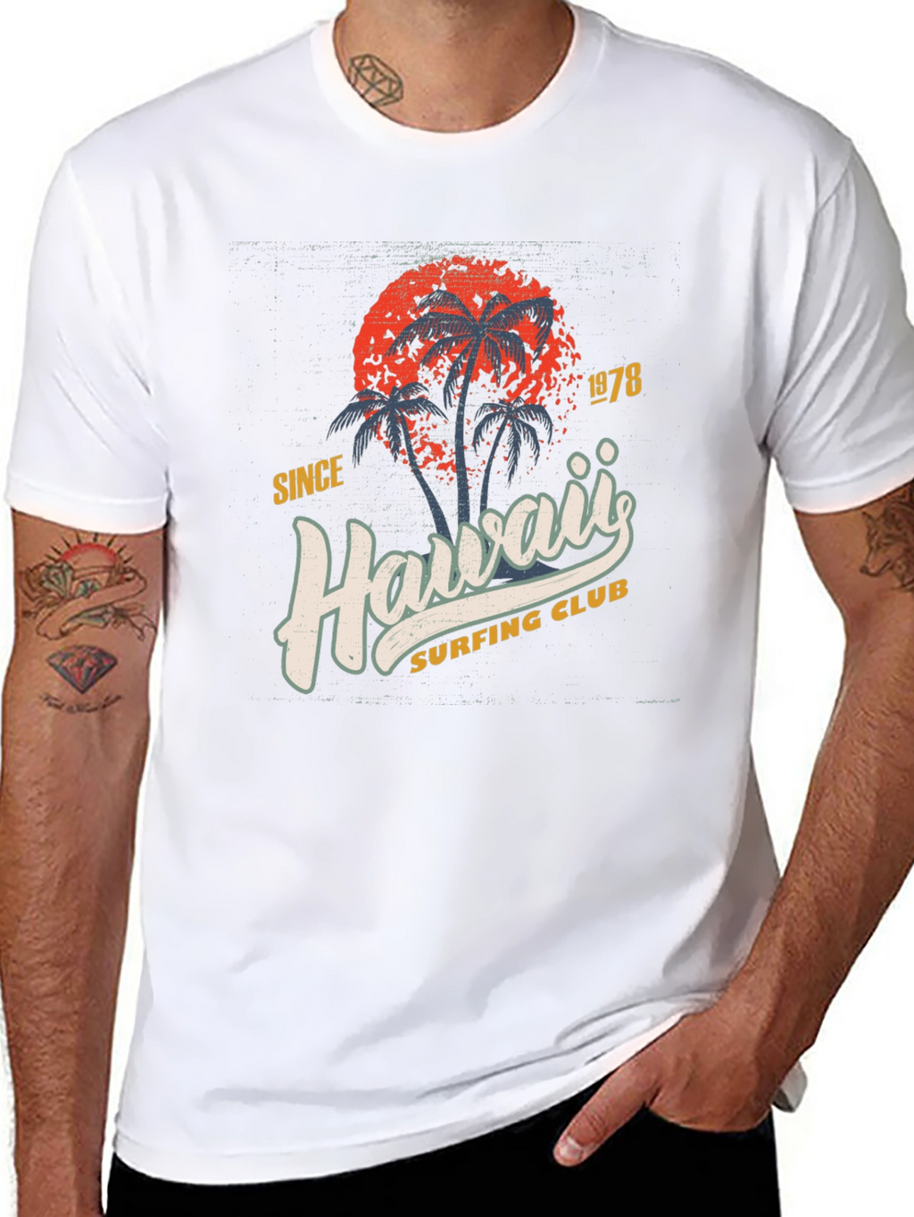 Hawaii Surfing Club 1978 Graphic T-Shirt