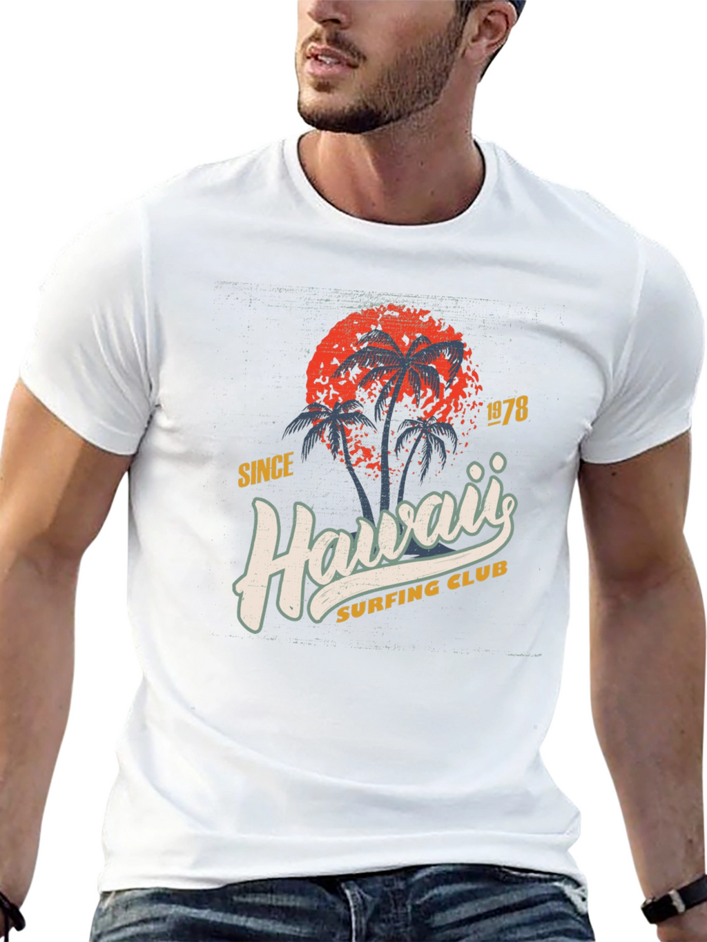 Hawaii Surfing Club 1978 Graphic T-Shirt