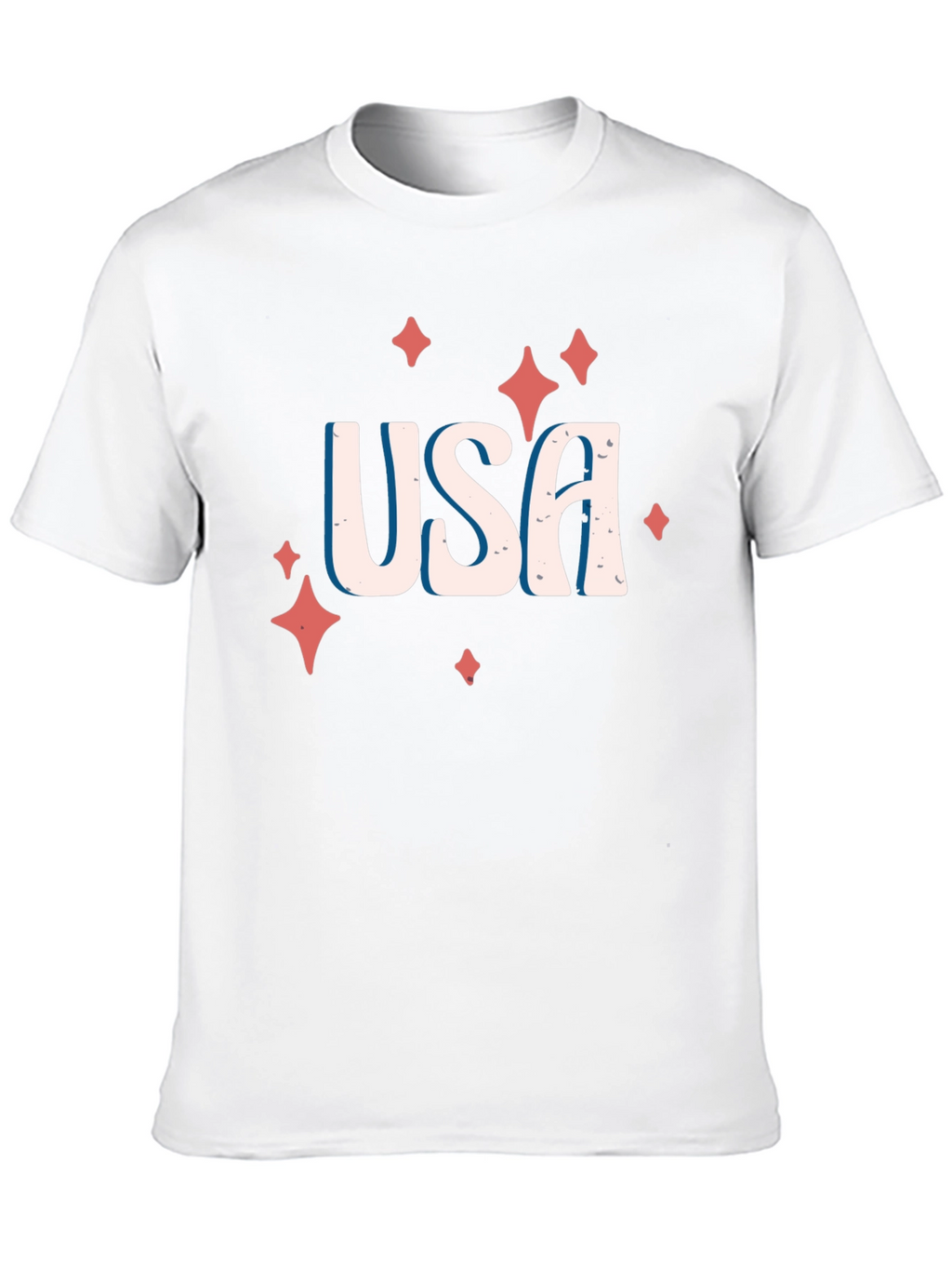 USA Patriotic Graphic Tee - Black