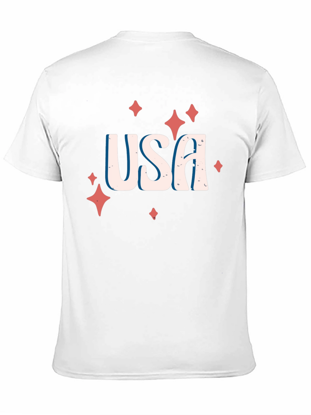 USA Patriotic Graphic Tee - Black