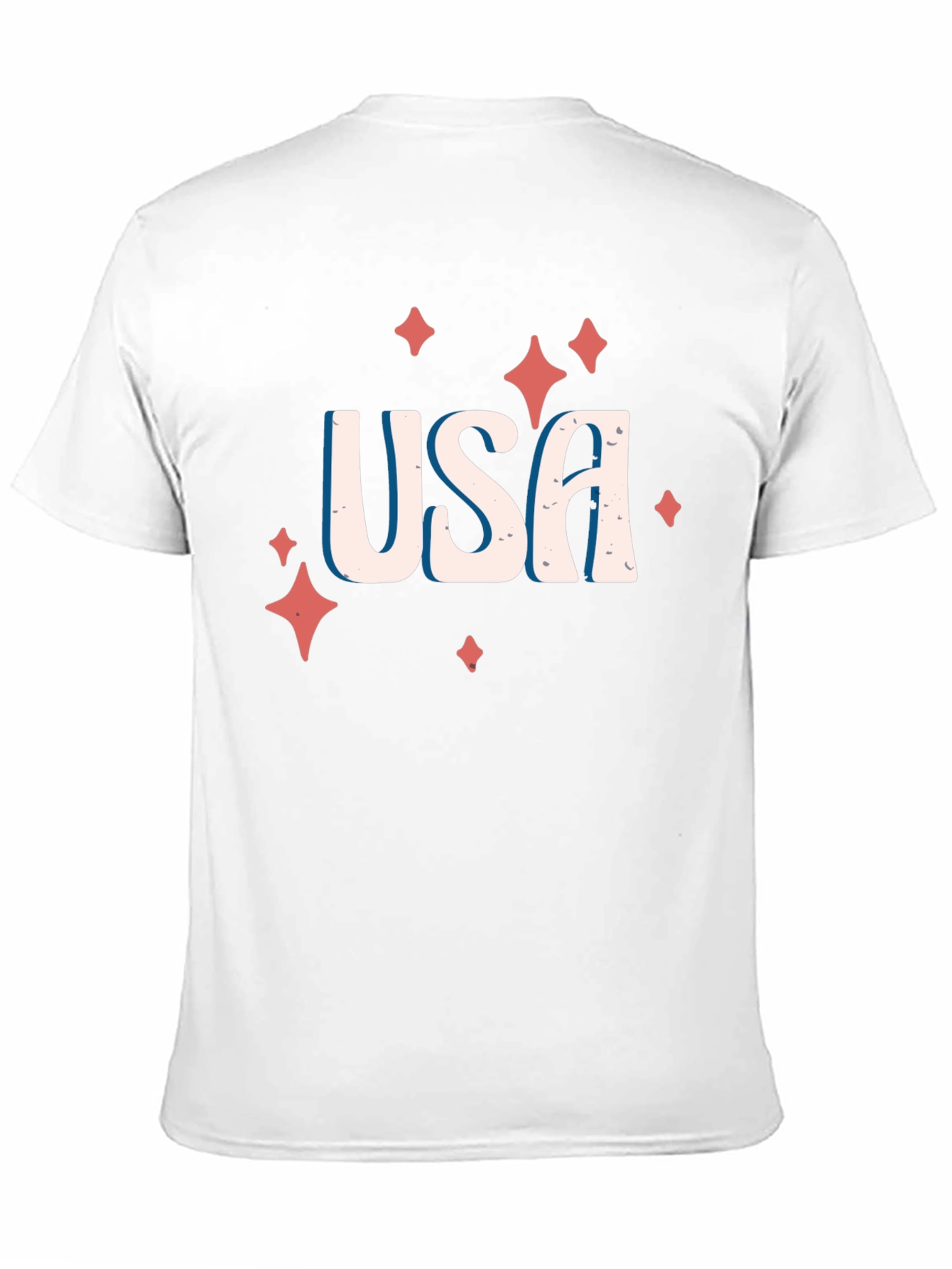 USA Patriotic Graphic Tee - Black