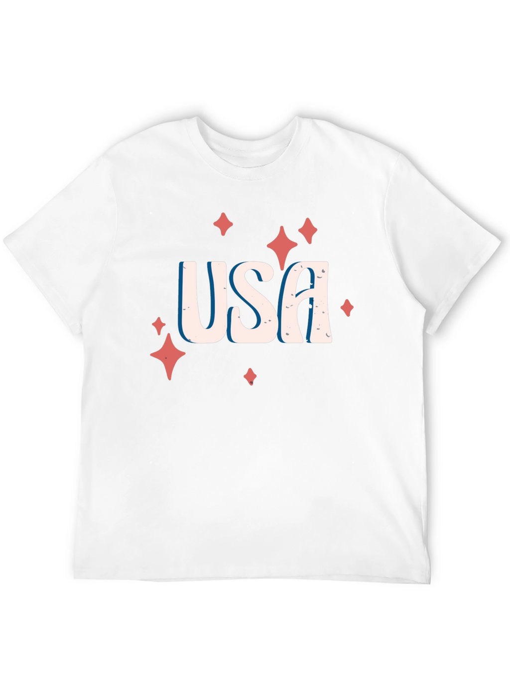 USA Patriotic Graphic Tee - Black