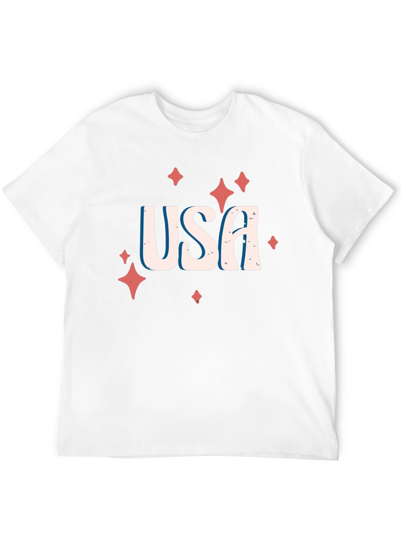 USA Patriotic Graphic Tee - Black