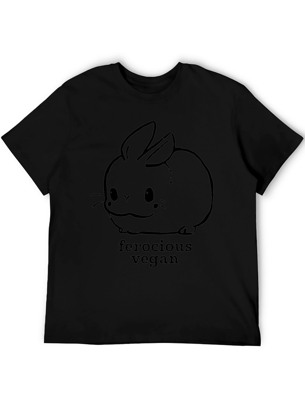 Ferocious Vegan Bunny Graphic T-Shirt