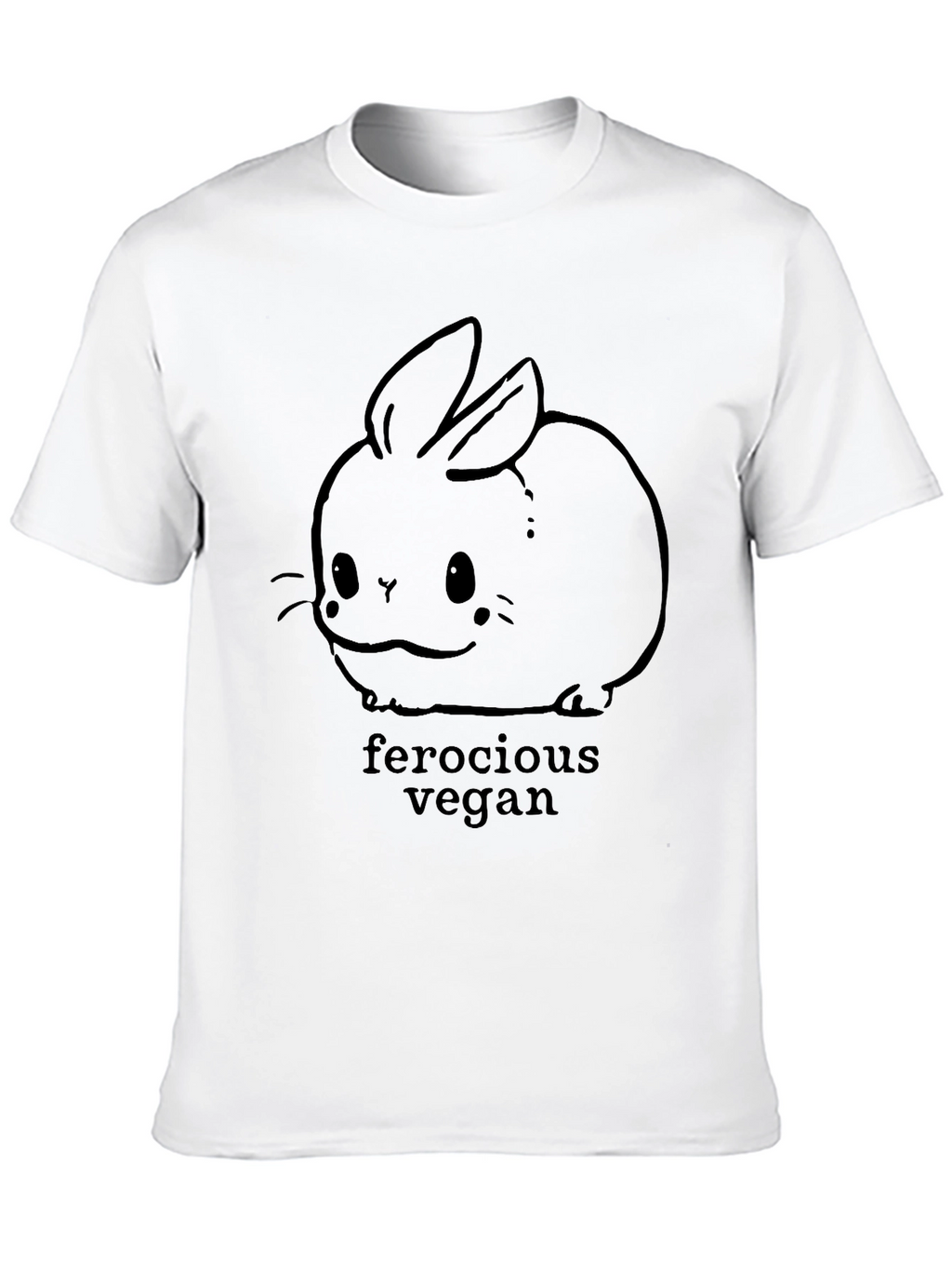 Ferocious Vegan Bunny Graphic T-Shirt