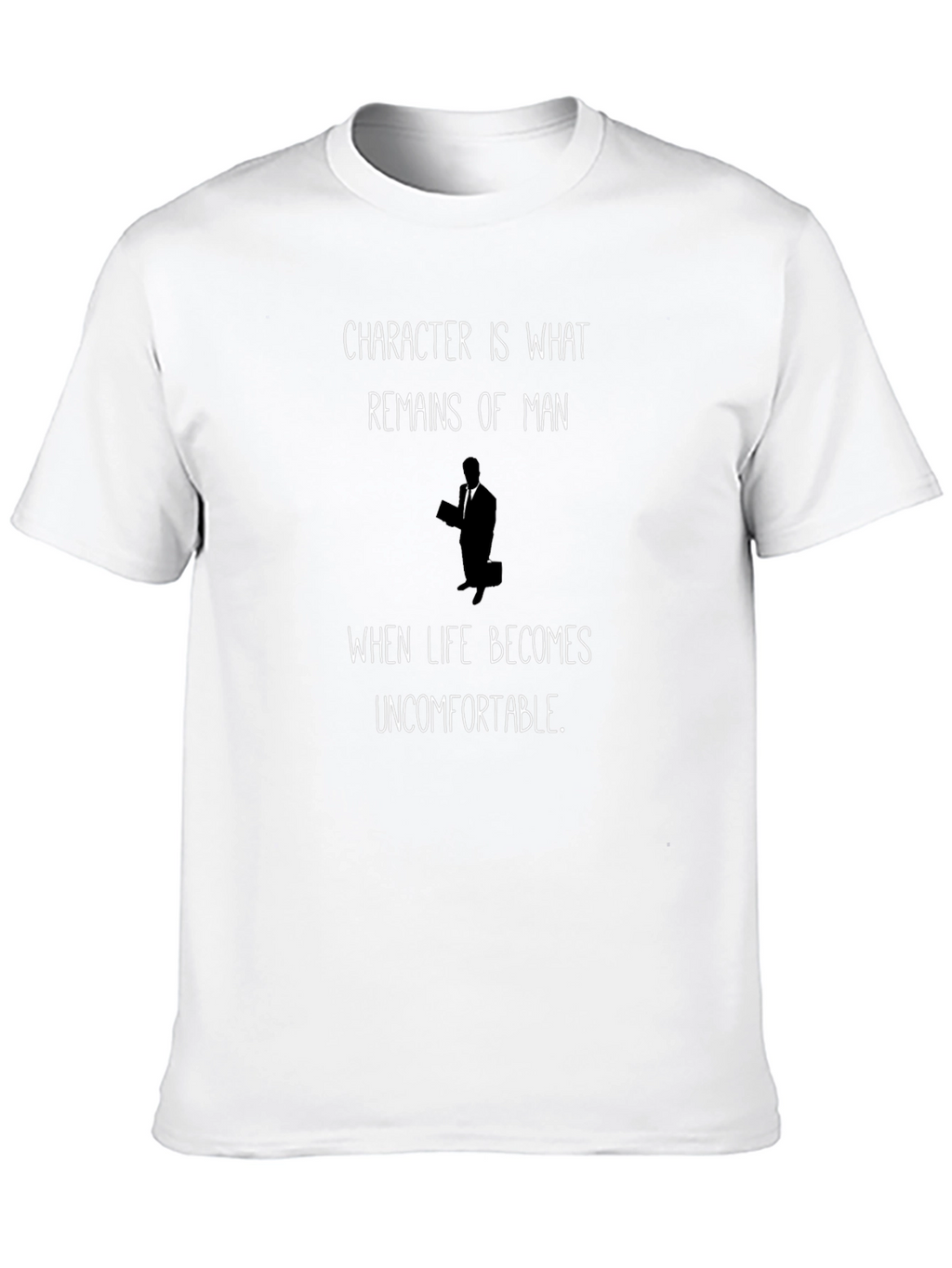 Character Quote Black Graphic T-Shirt