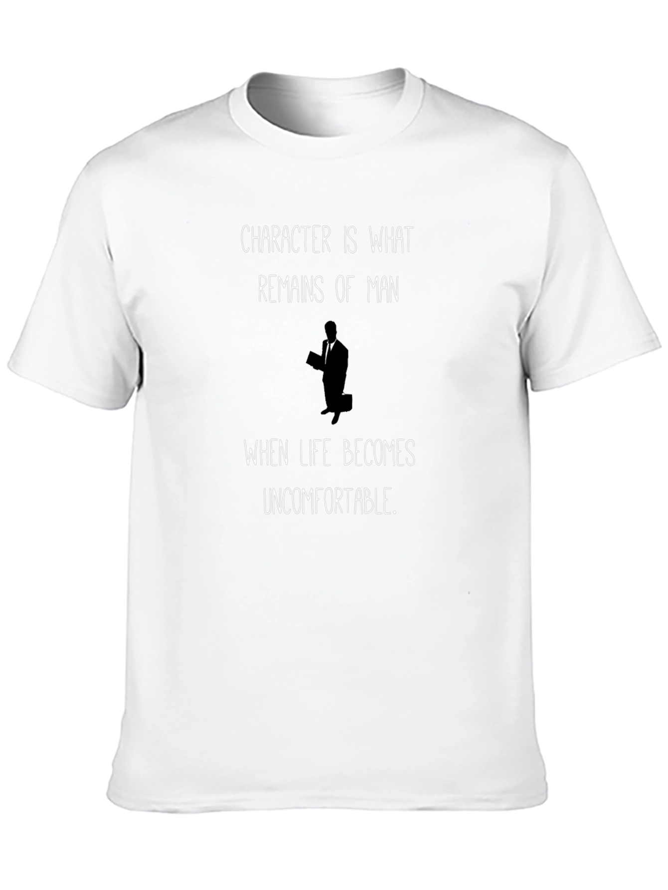 Character Quote Black Graphic T-Shirt