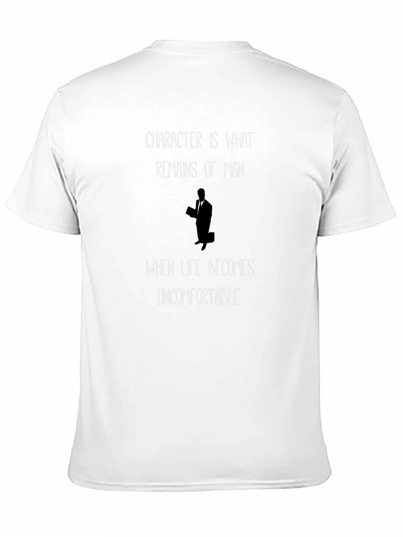 Character Quote Black Graphic T-Shirt